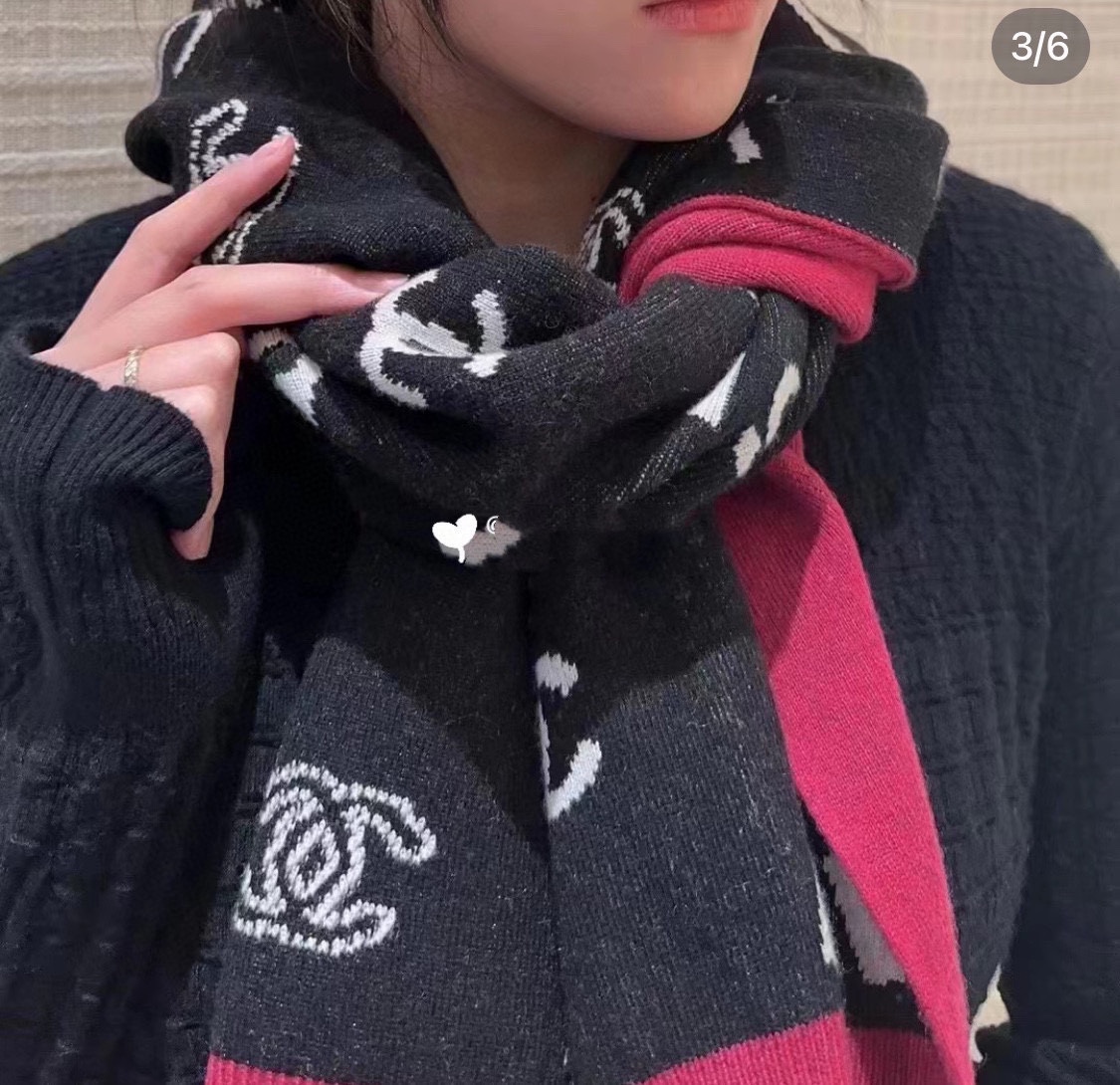 Streetwear Scarf CHANEL 328927 SIZE:35*180cm - vstockx