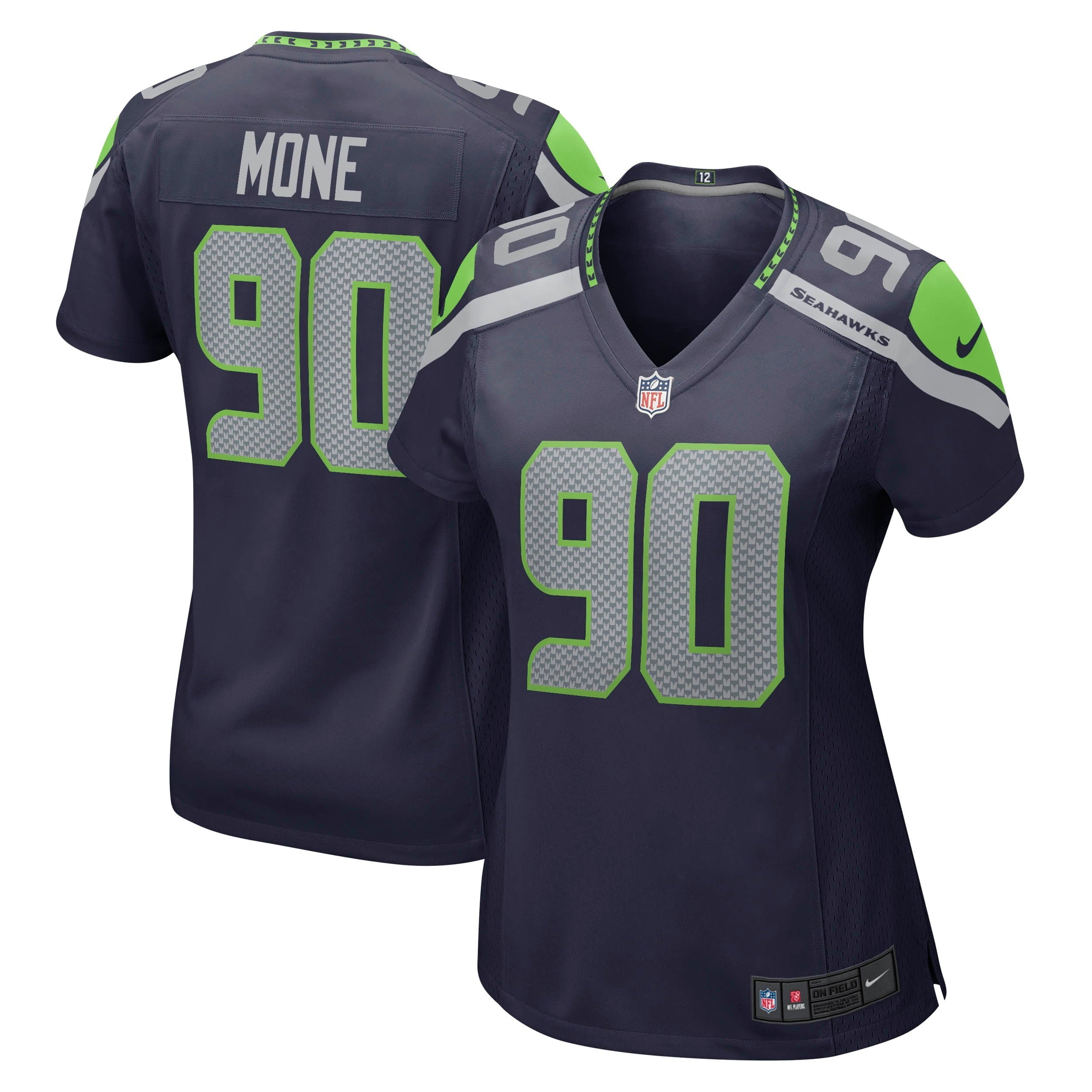 Women's Nike Bryan Mone College Navy Seattle Seahawks Game Jersey - vstockx