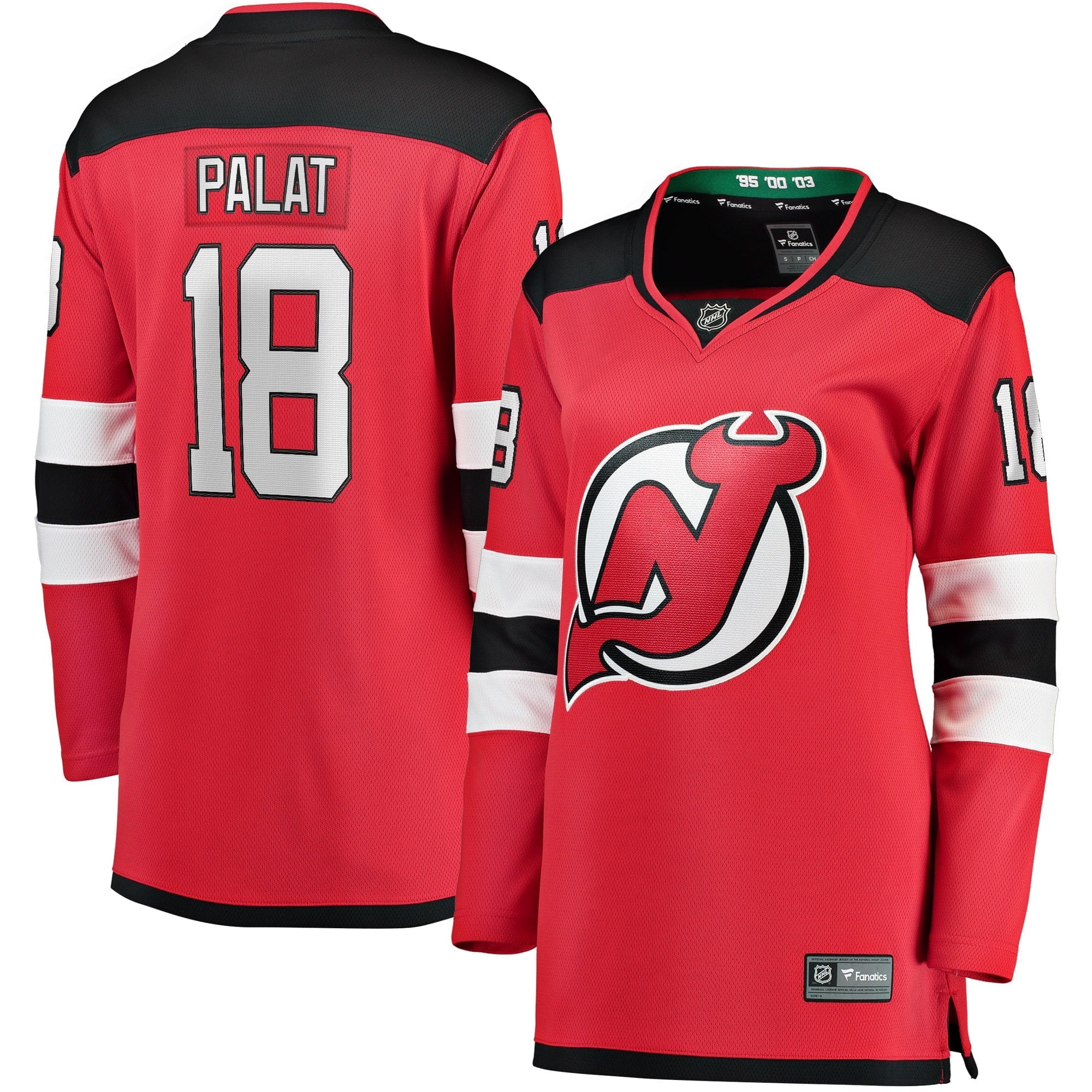 Women's Fanatics Branded Ondrej Palat Red New Jersey Devils Home Breakaway Player Jersey - vstockx