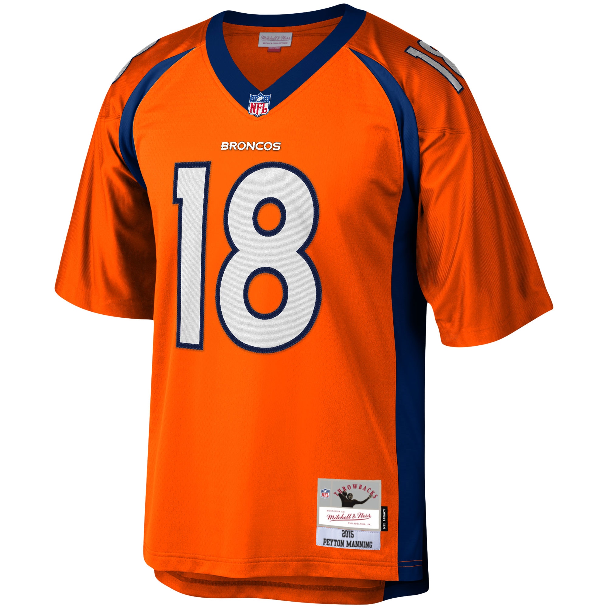 Peyton Manning Denver Broncos Mitchell & Ness Legacy Replica Jersey - Orange - vstockx