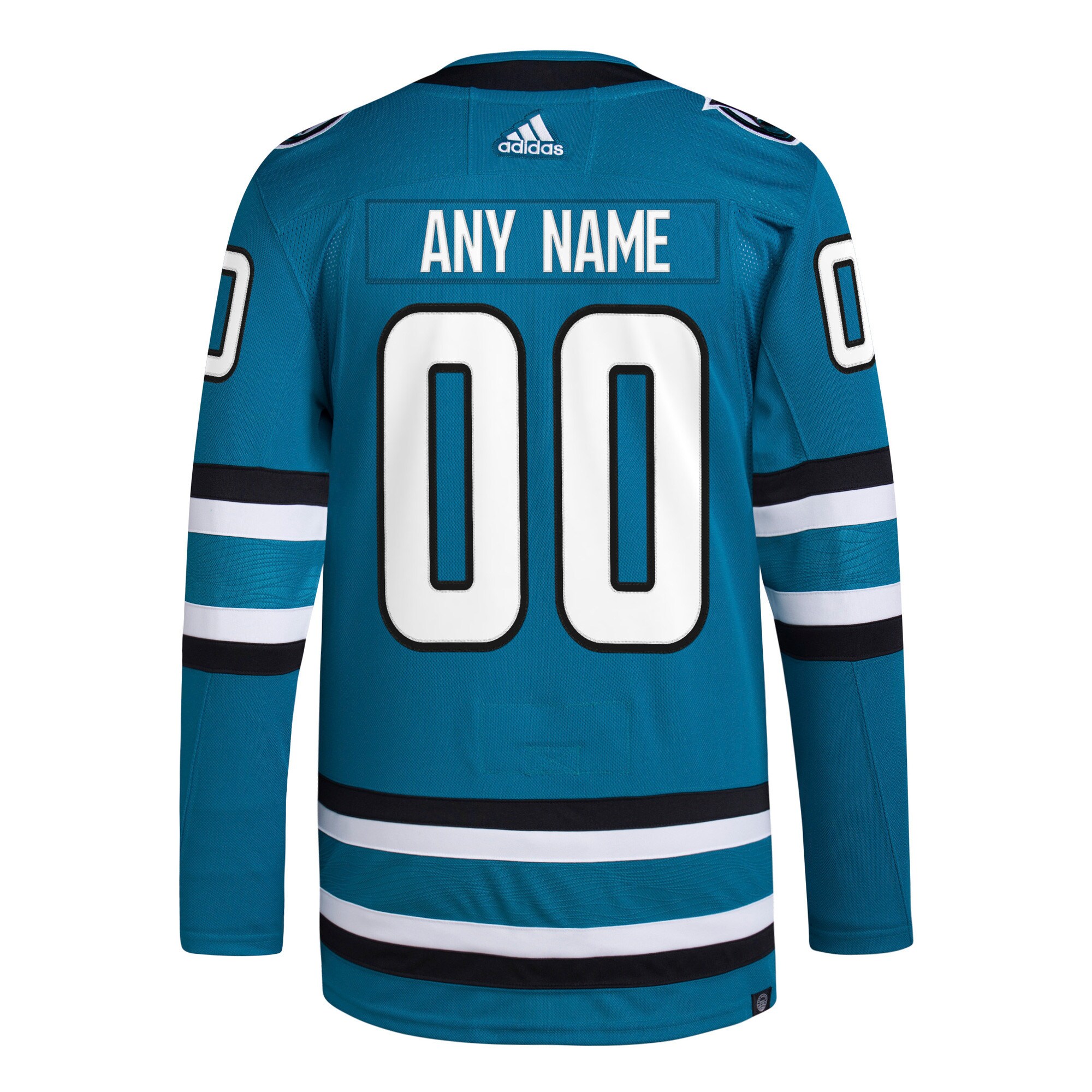 San Jose Sharks adidas Home Primegreen Authentic Pro Custom Jersey - Teal - vstockx