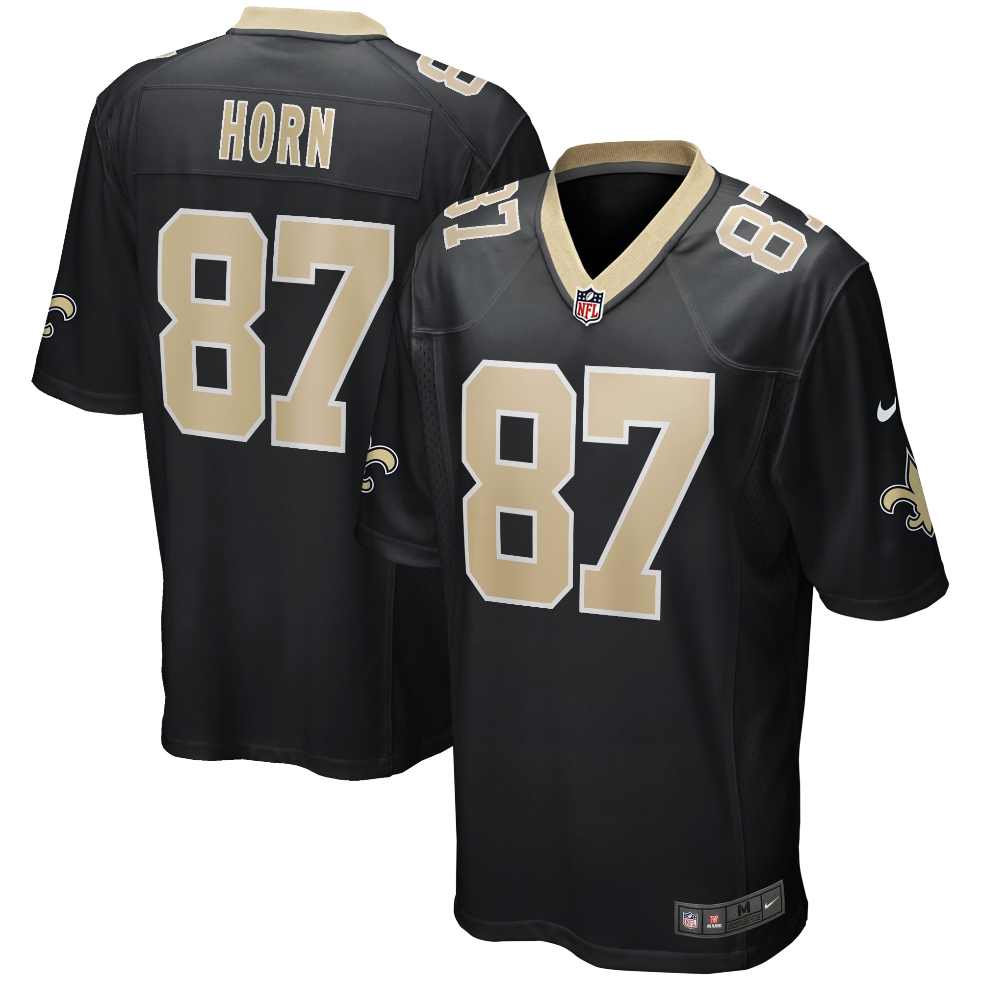 Joe Horn New Orleans Saints Nike Game Retired Player Jersey - Black - vstockx