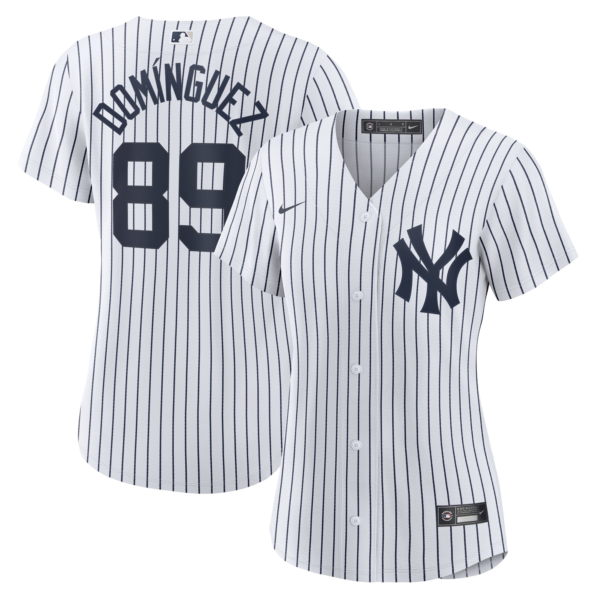 Jasson Dominguez New York Yankees Nike Women's Home Official Replica Player Jersey - White - vstockx