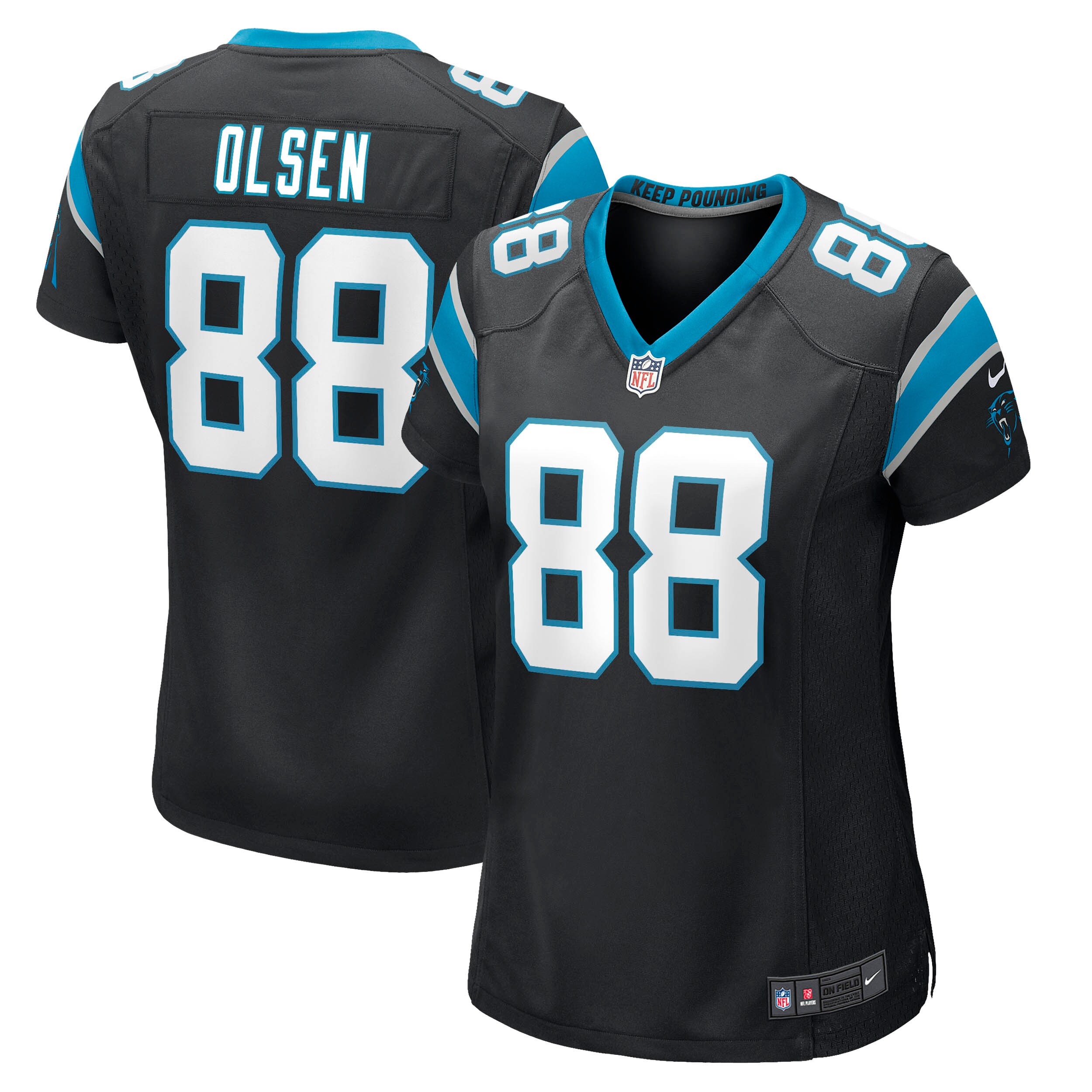 Greg Olsen Carolina Panthers Nike Women's Player Jersey - Black - vstockx