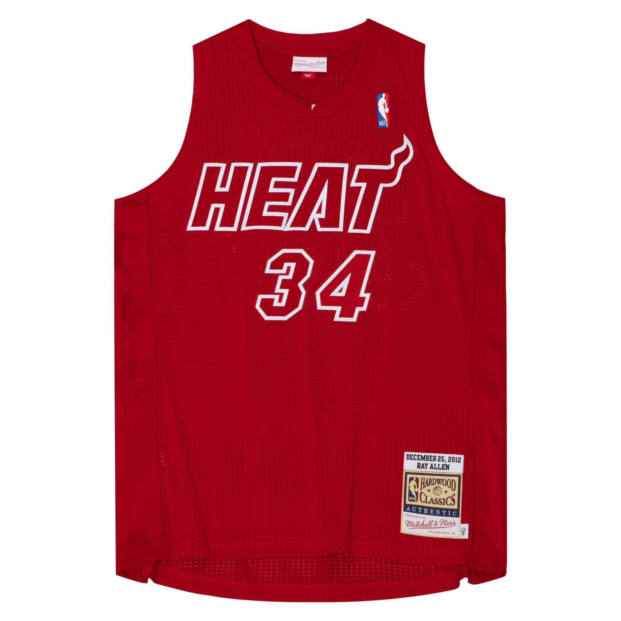 Authentic Christmas Day Ray Allen Miami Heat 2012-13 Jersey - vstockx