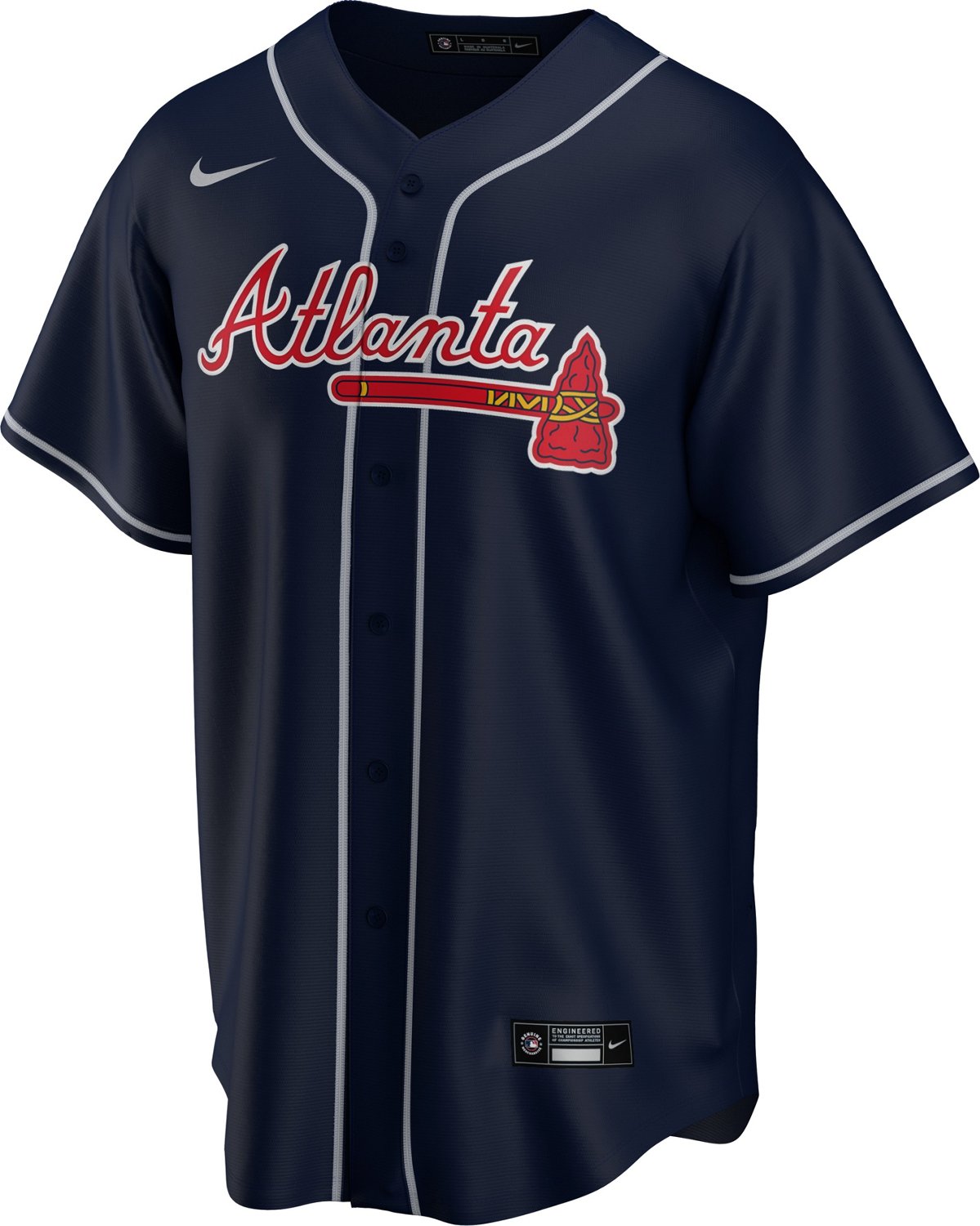 Nike Men's Atlanta Braves Blank Official Replica Alternate Jersey - vstockx