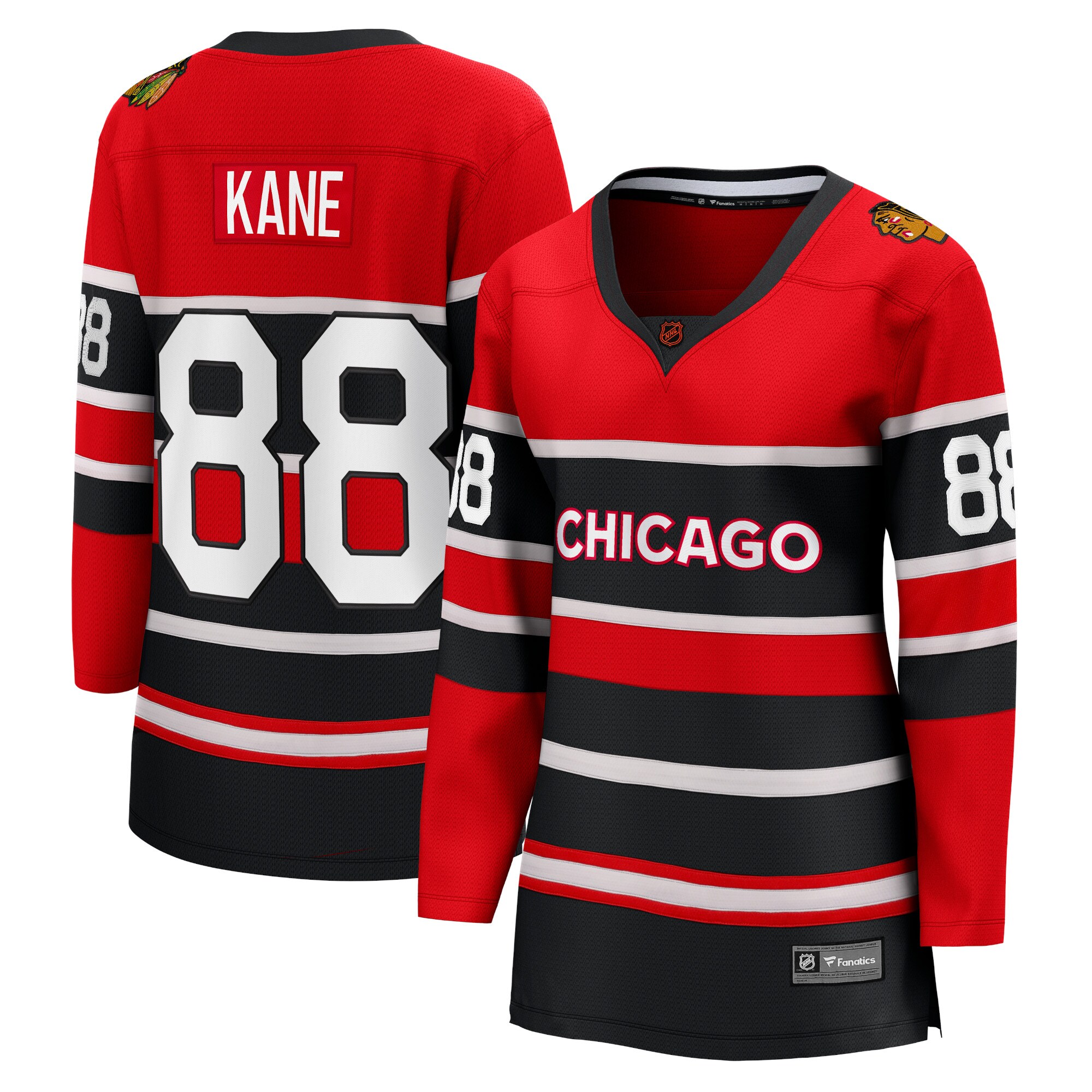 Patrick Kane Chicago Blackhawks Fanatics Branded Women's Special Edition 2.0 Breakaway Player Jersey - Red - vstockx