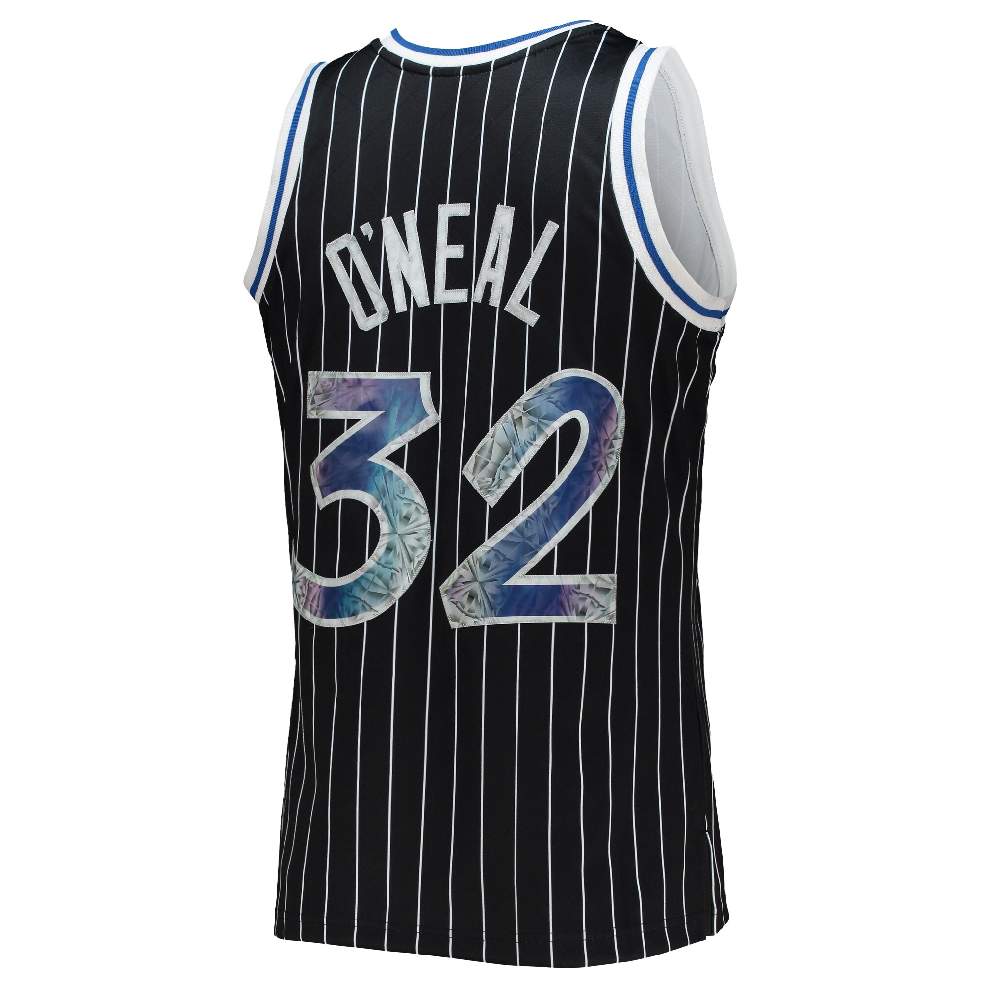 Shaquille O'Neal Orlando Magic Mitchell & Ness 1996-97 Hardwood Classics NBA 75th Anniversary Diamond Swingman Jersey - Black - vstockx