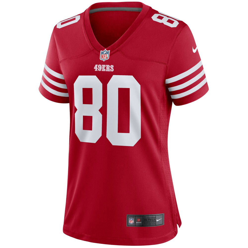 Women's San Francisco 49ers Jerry Rice Retired Player Game Jersey Scarlet - vstockx