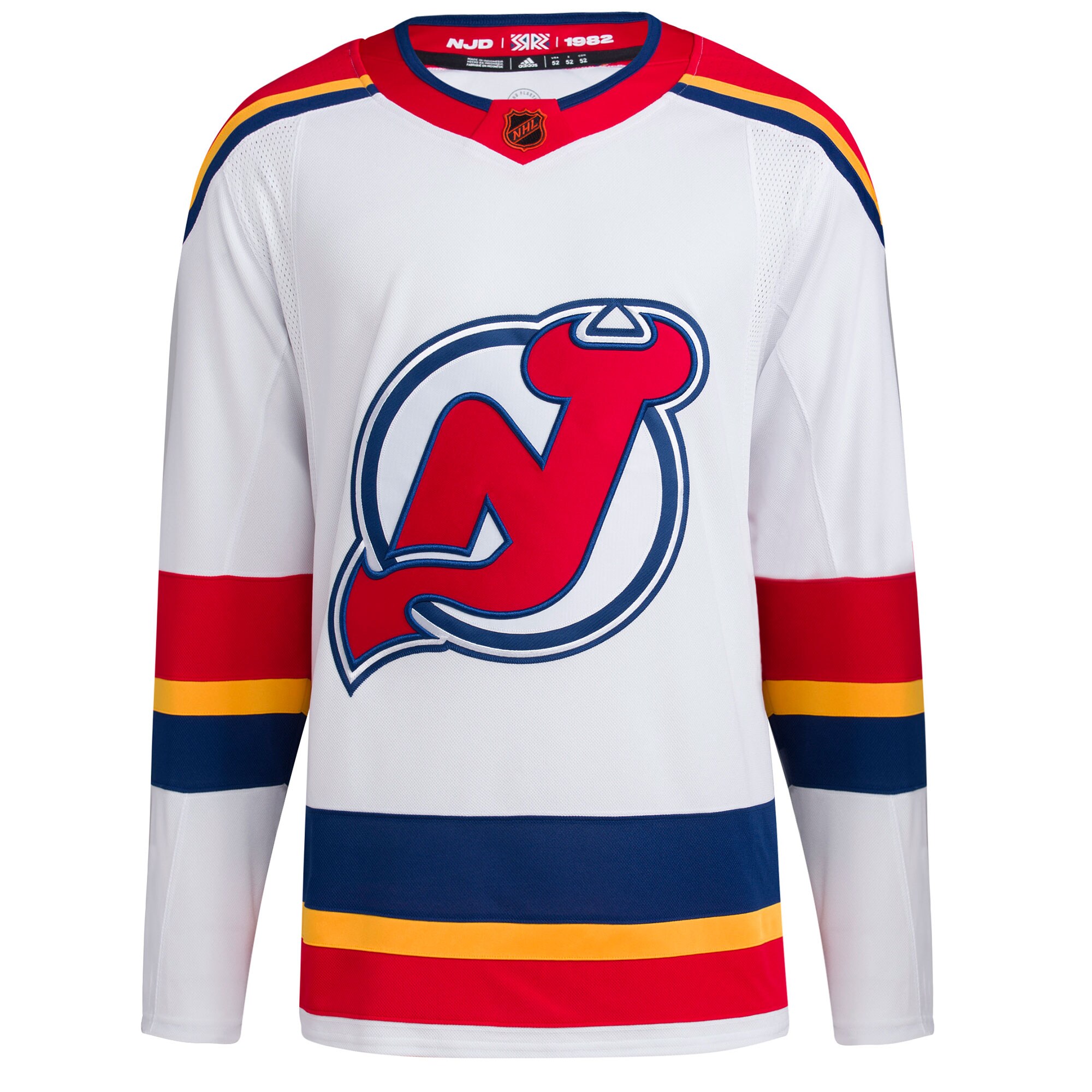 New Jersey Devils adidas Reverse Retro 2.0 Authentic Blank Jersey - White - vstockx