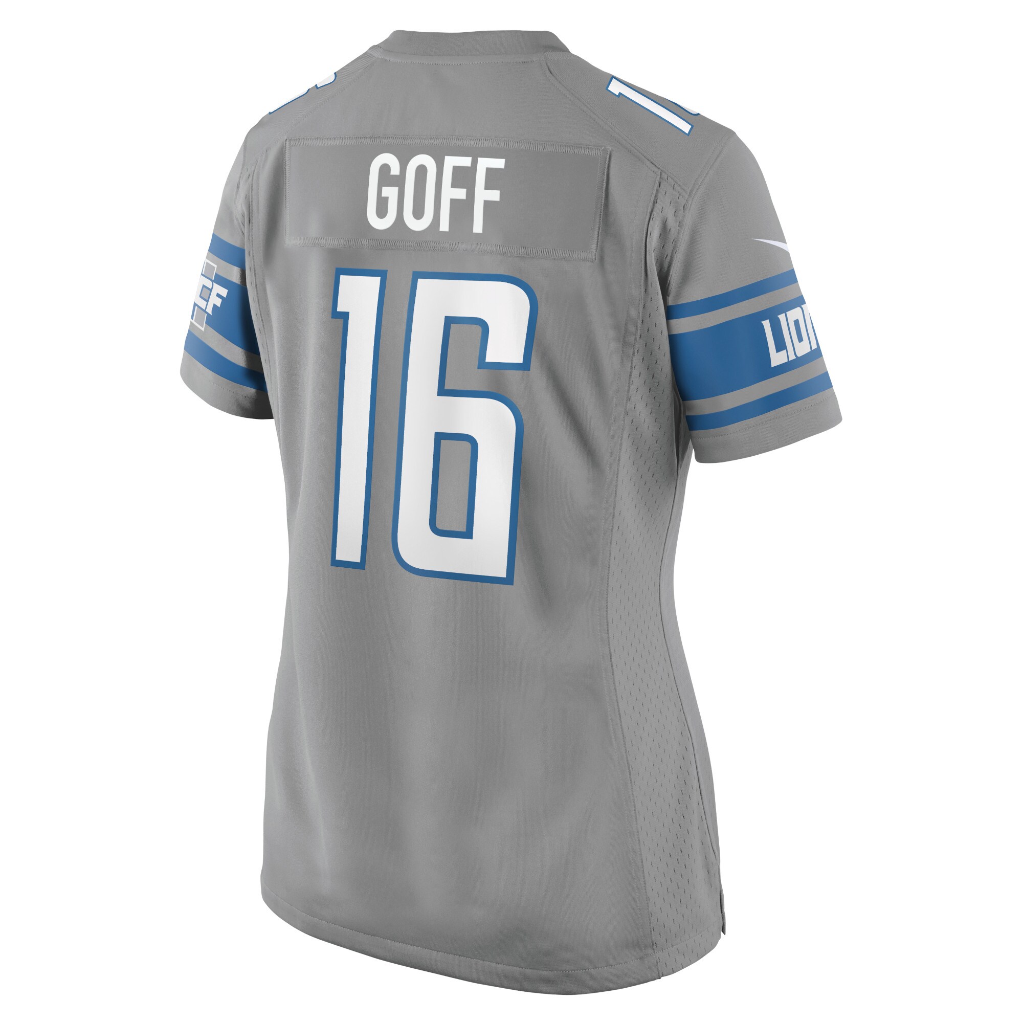 Jared Goff Detroit Lions Nike Women's Game Jersey - Silver - vstockx