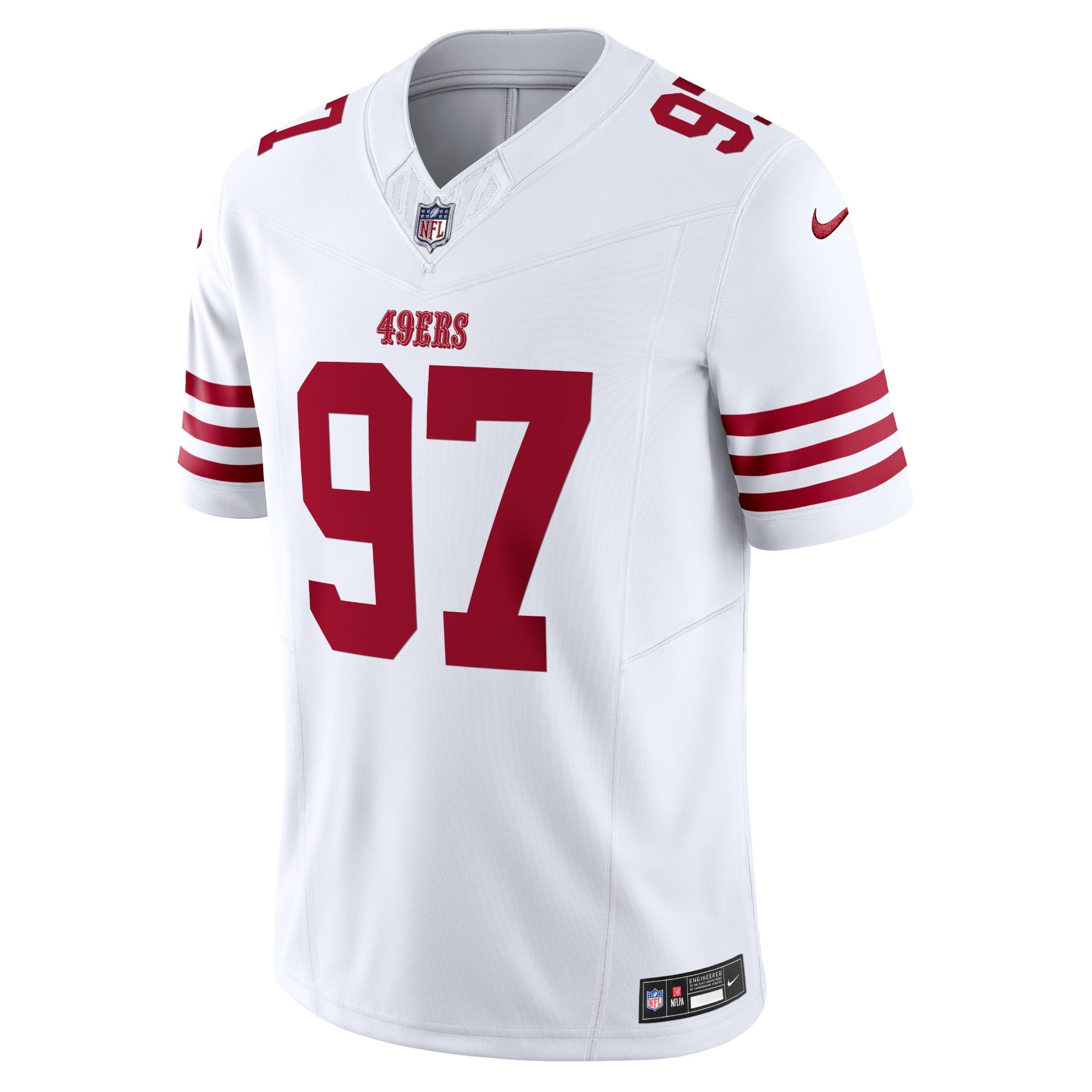 Men's Nike Nick Bosa White San Francisco 49ers Vapor F.U.S.E. Limited Jersey - vstockx
