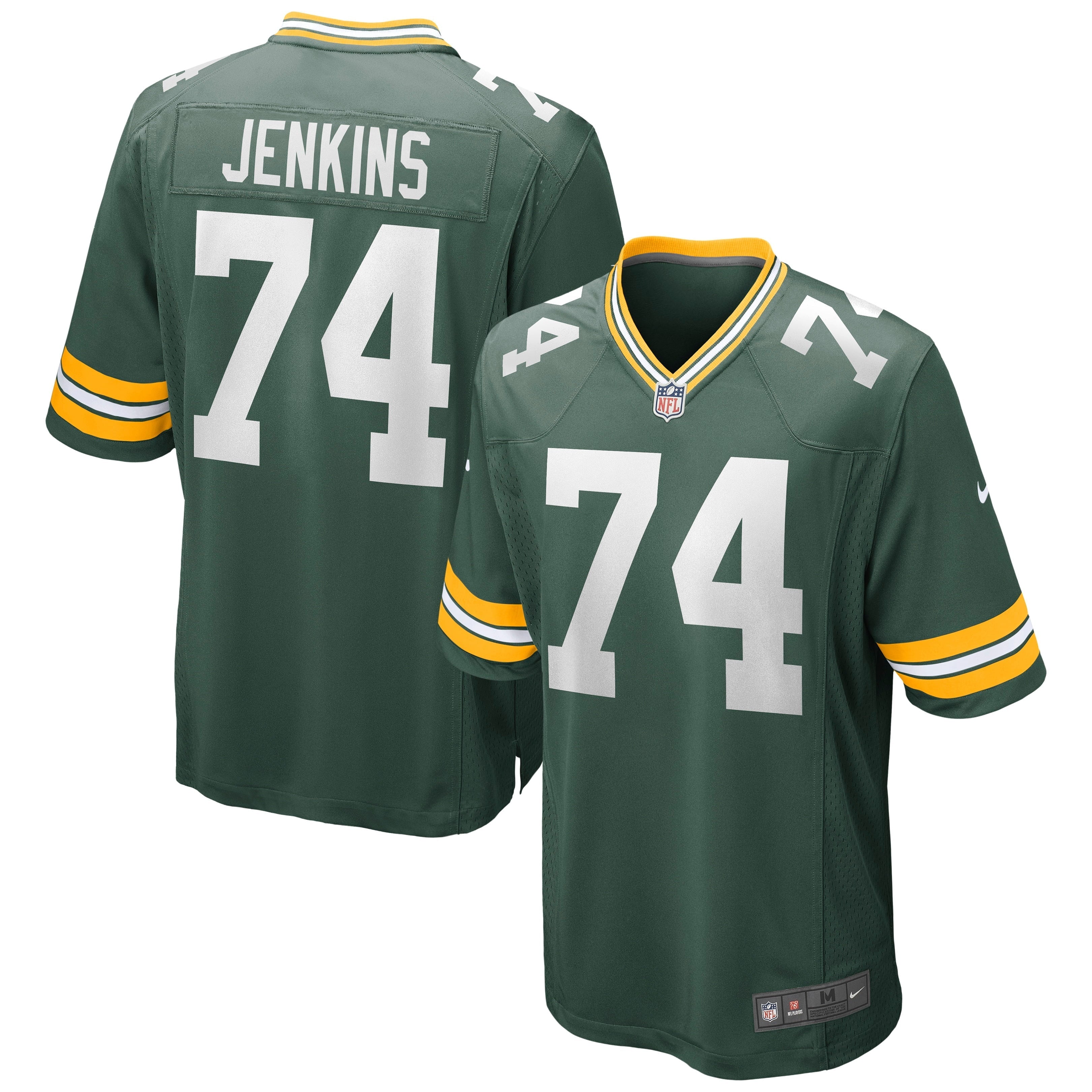 Men's Nike Elgton Jenkins Green Green Bay Packers Game Jersey - vstockx