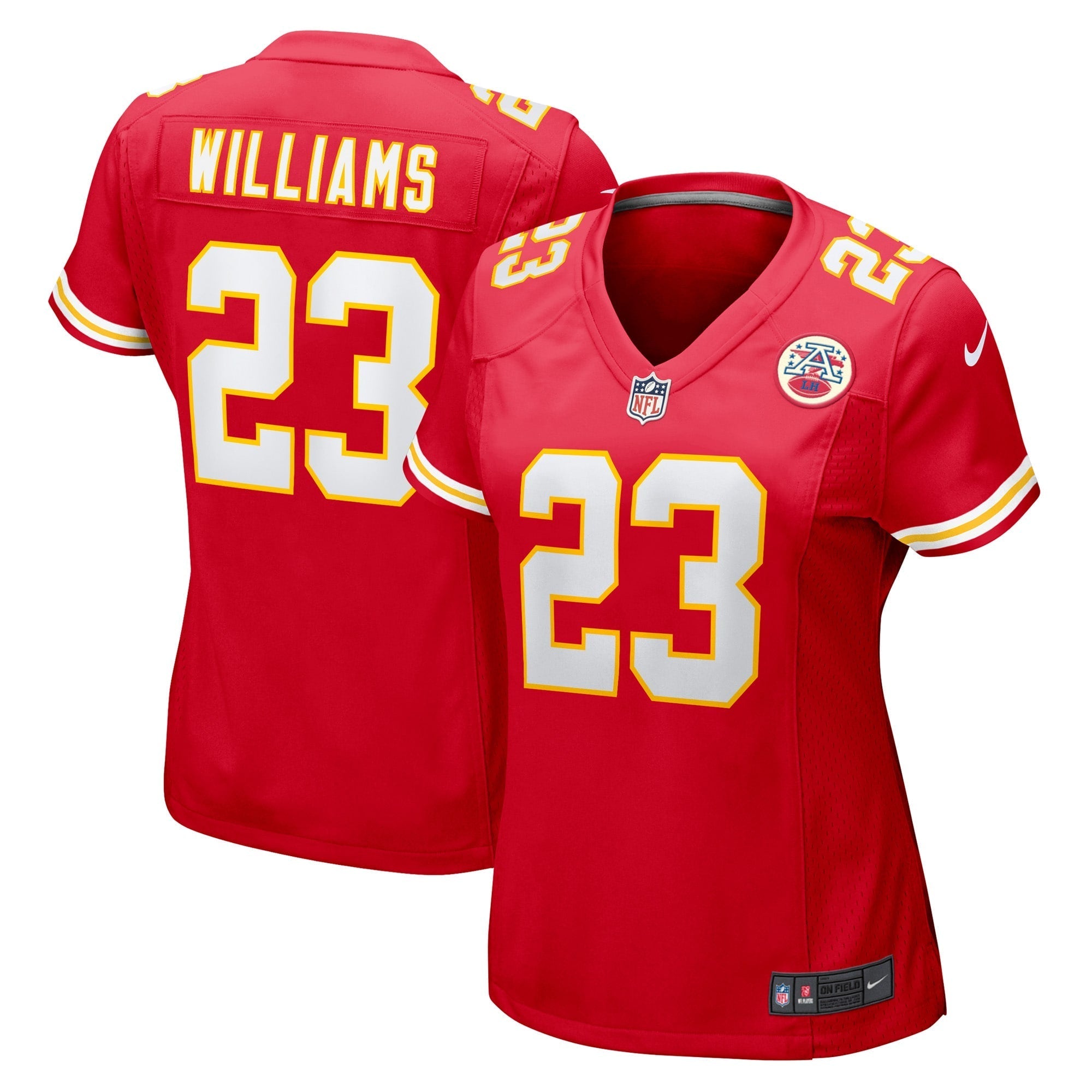 Women's Nike Joshua Williams Red Kansas City Chiefs Game Player Jersey - vstockx
