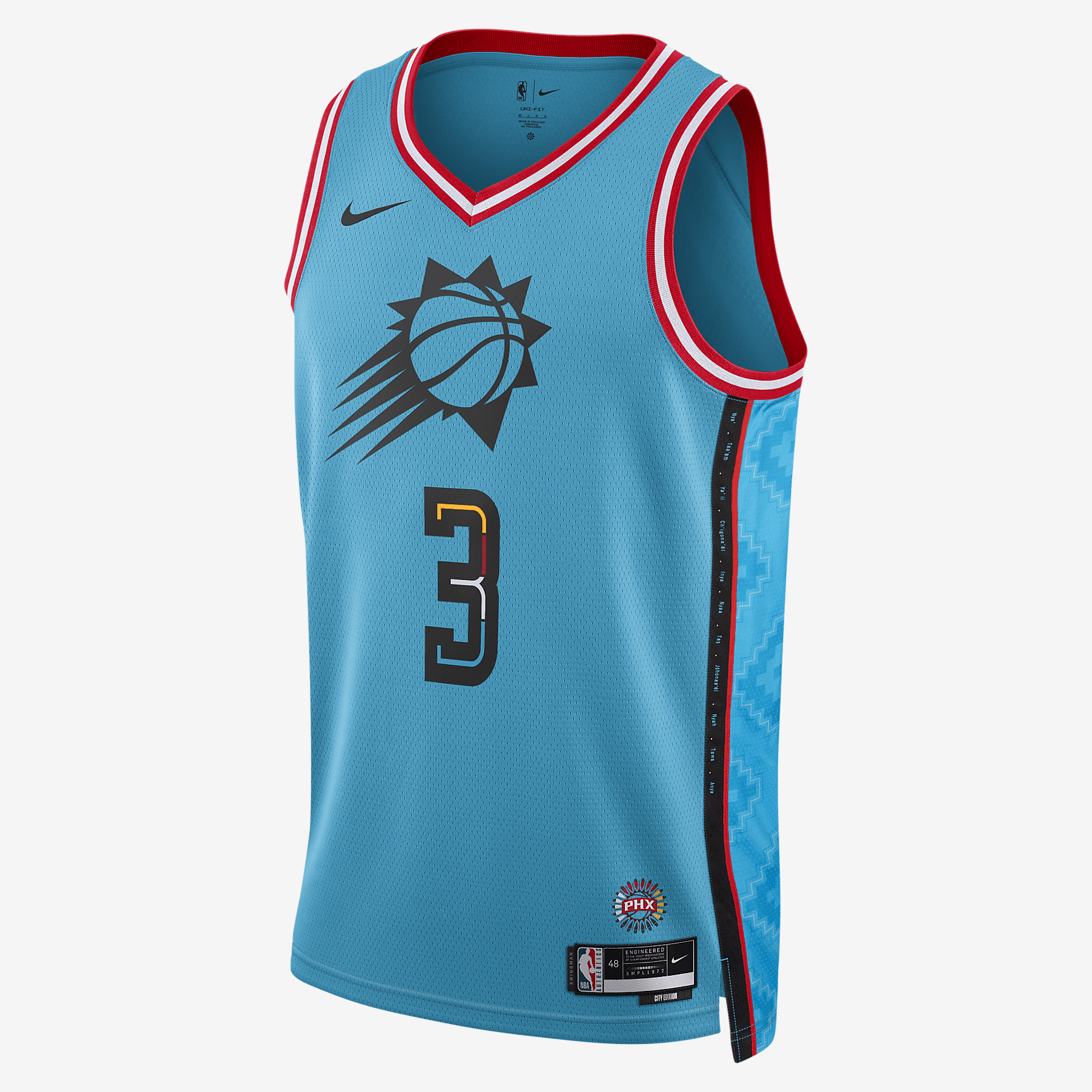 Chris Paul Phoenix Suns City Edition Nike Dri-FIT NBA Swingman Jersey - Dark Turquoise - vstockx