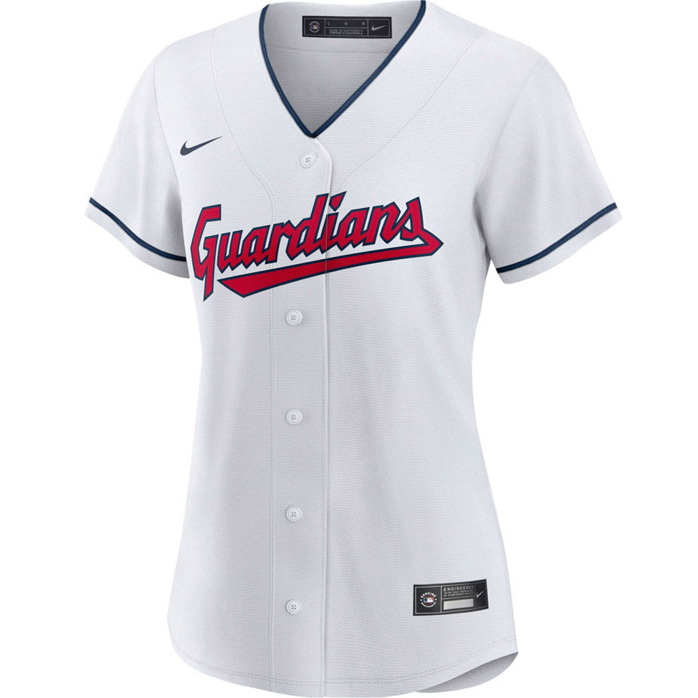 Women's Cleveland Guardians Shane Bieber Cool Base Replica Home Jersey - White - vstockx