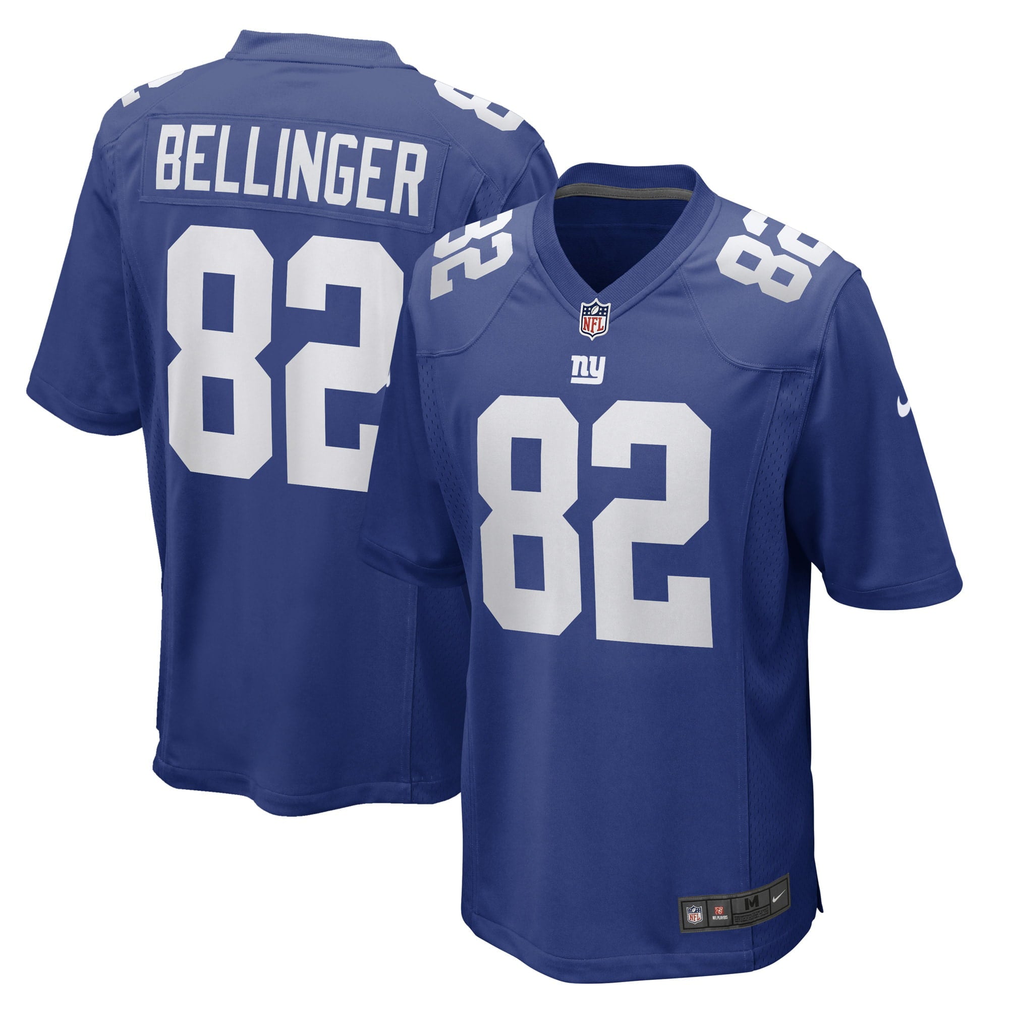 Men's Nike Daniel Bellinger Royal New York Giants Game Player Jersey - vstockx