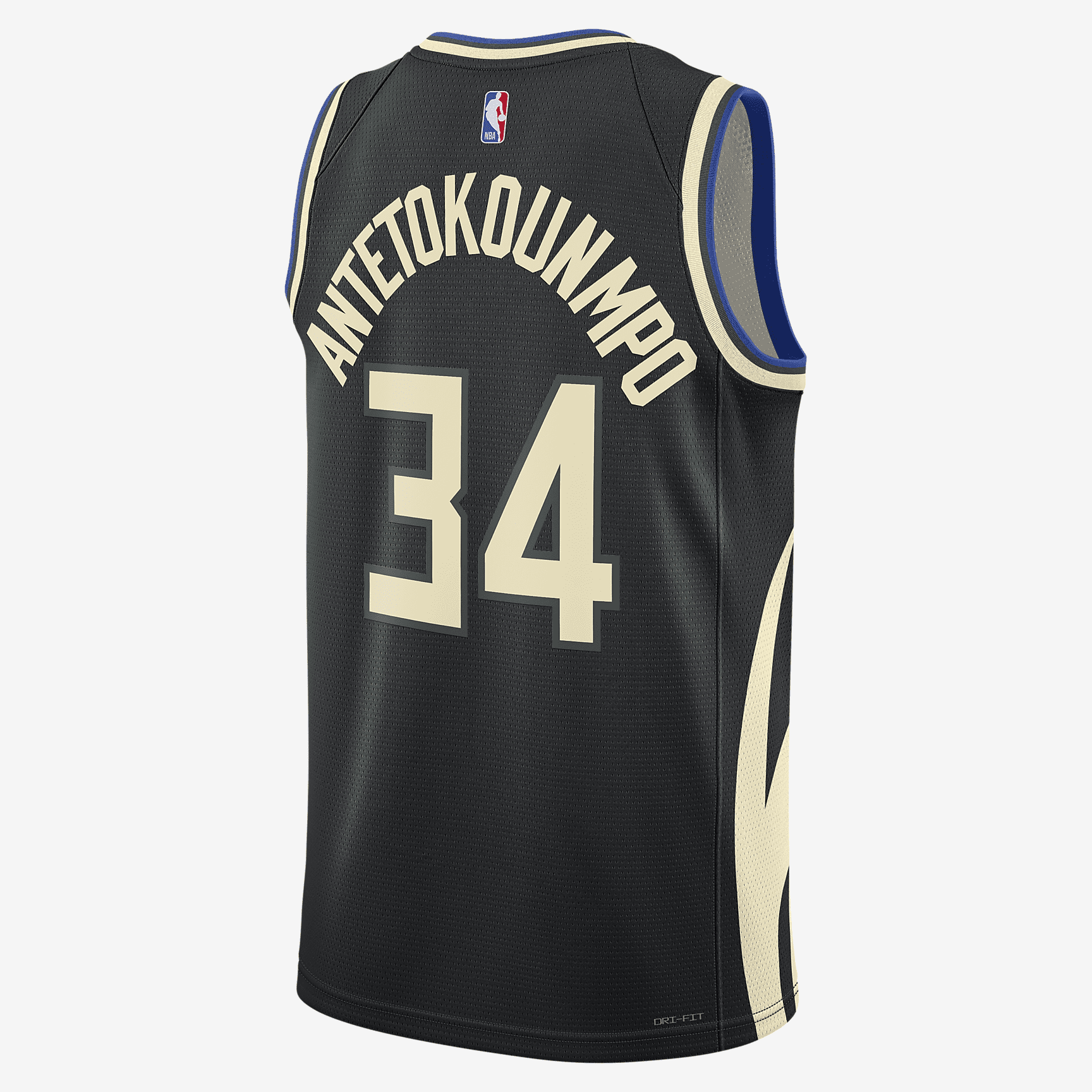 Milwaukee Bucks Statement Edition Jordans Dri-FIT NBA Swingman Jersey - Black - vstockx