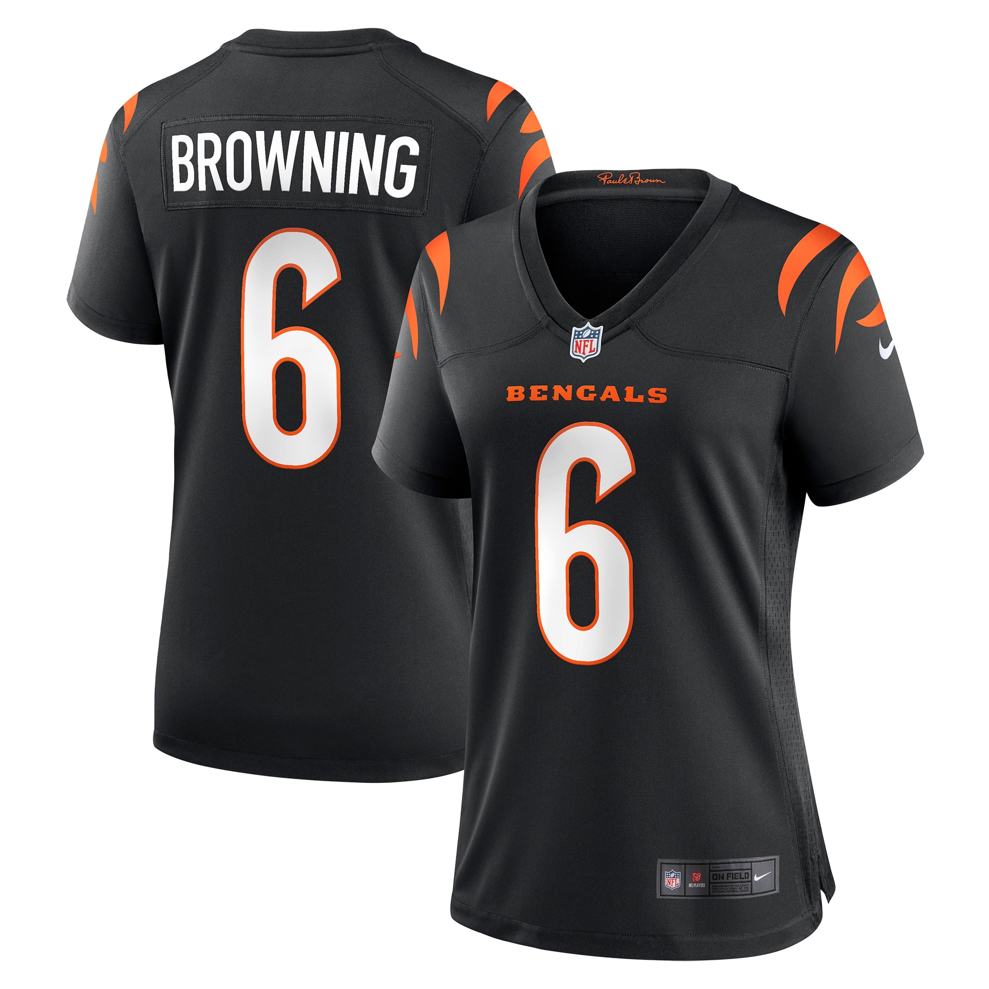 Jake Browning Cincinnati Bengals Nike Women's Game Jersey - Black - vstockx