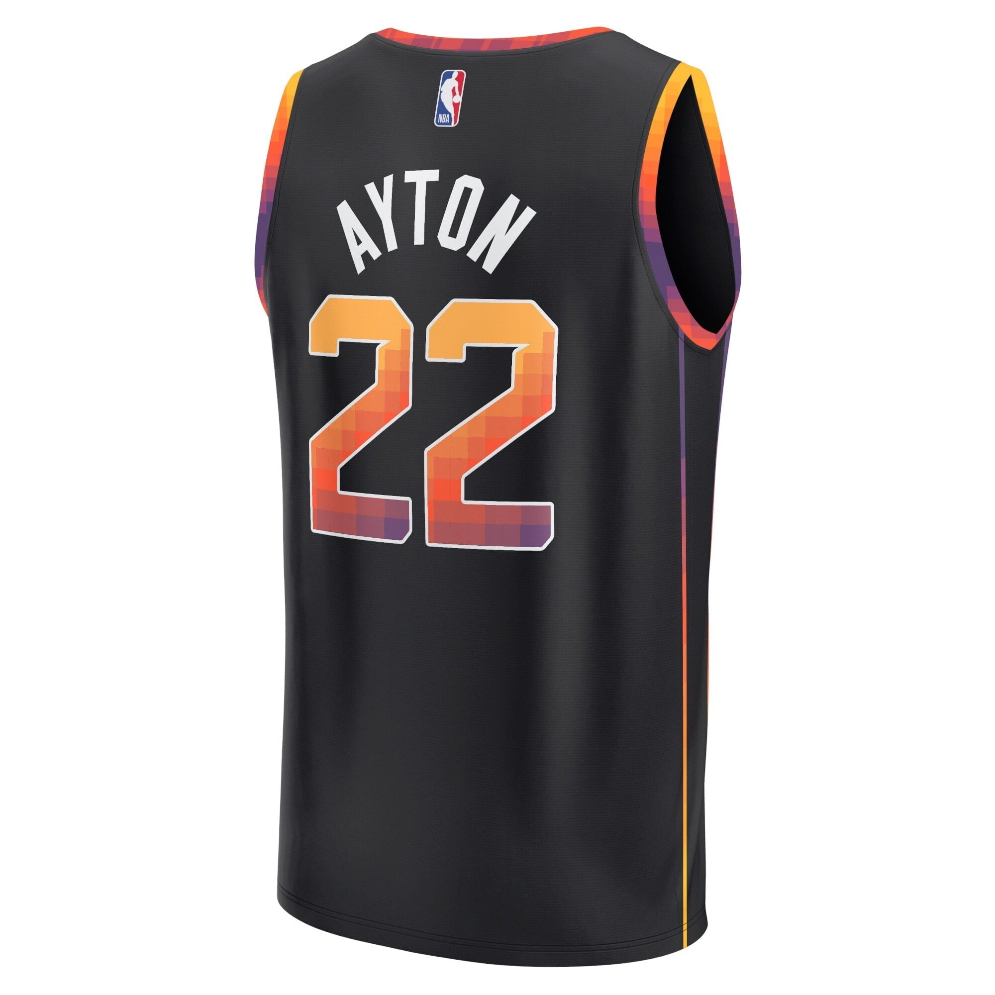 Men's Fanatics Branded Deandre Ayton Black Phoenix Suns Fast Break Replica Player Jersey - Statement Edition - vstockx