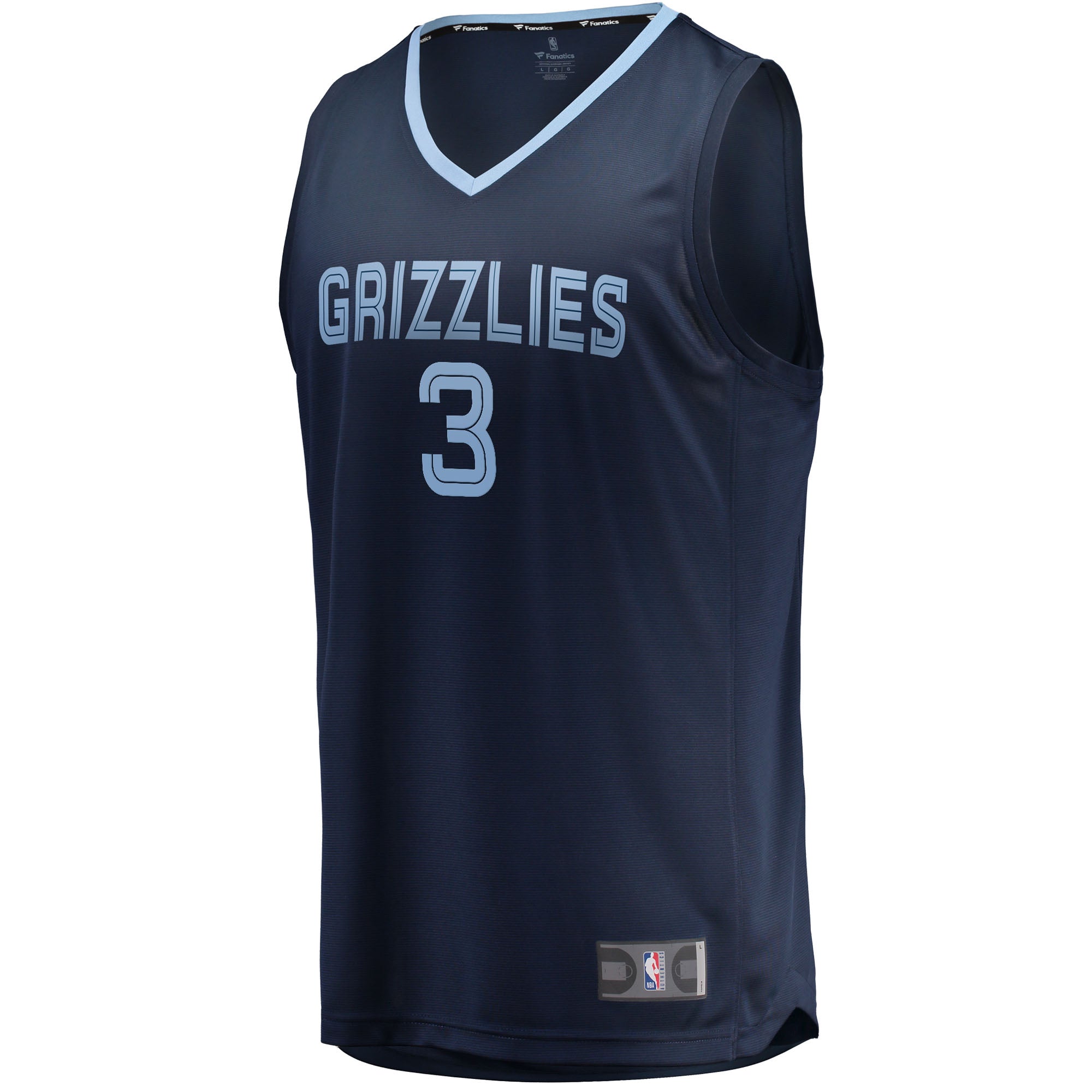 Men's Fanatics Branded Jake LaRavia Navy Memphis Grizzlies 2022 NBA Draft First Round Pick Fast Break Replica Player - vstockx
