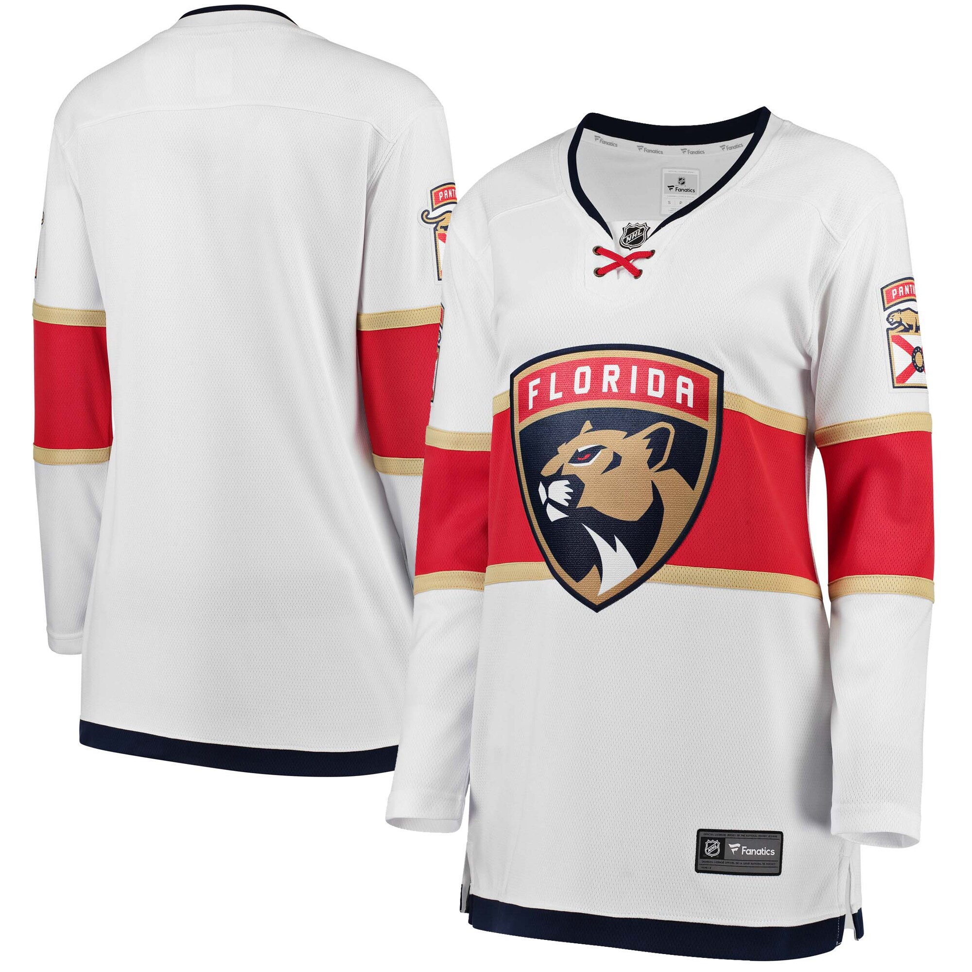Florida Panthers Fanatics Branded Women's Away Breakaway Jersey - White - vstockx
