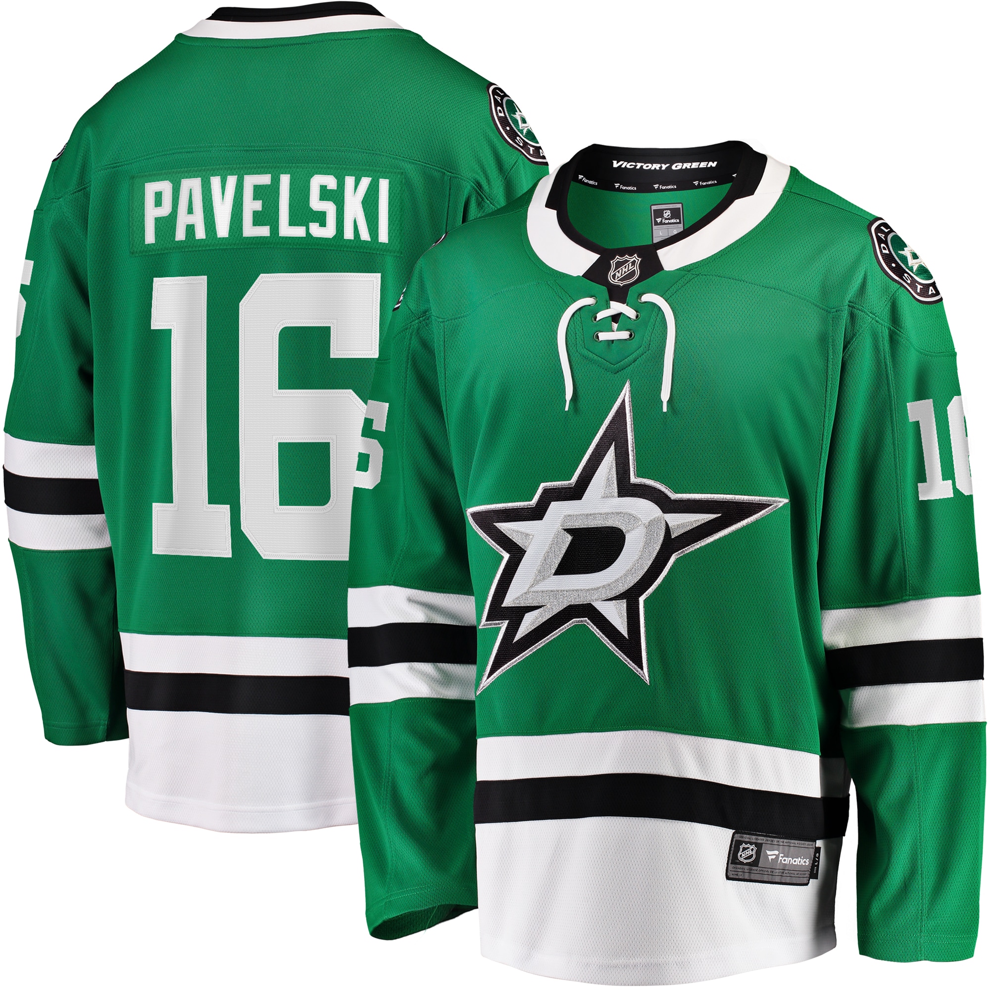 Joe Pavelski Dallas Stars Fanatics Branded Breakaway Home Player Jersey - Kelly Green - vstockx