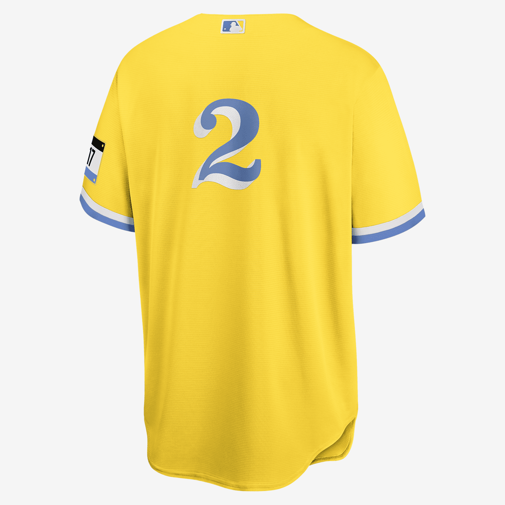 MLB Boston Red Sox City Connect (Xander Bogaerts) Men's Replica Baseball Jersey - Gold/Light Blue - vstockx