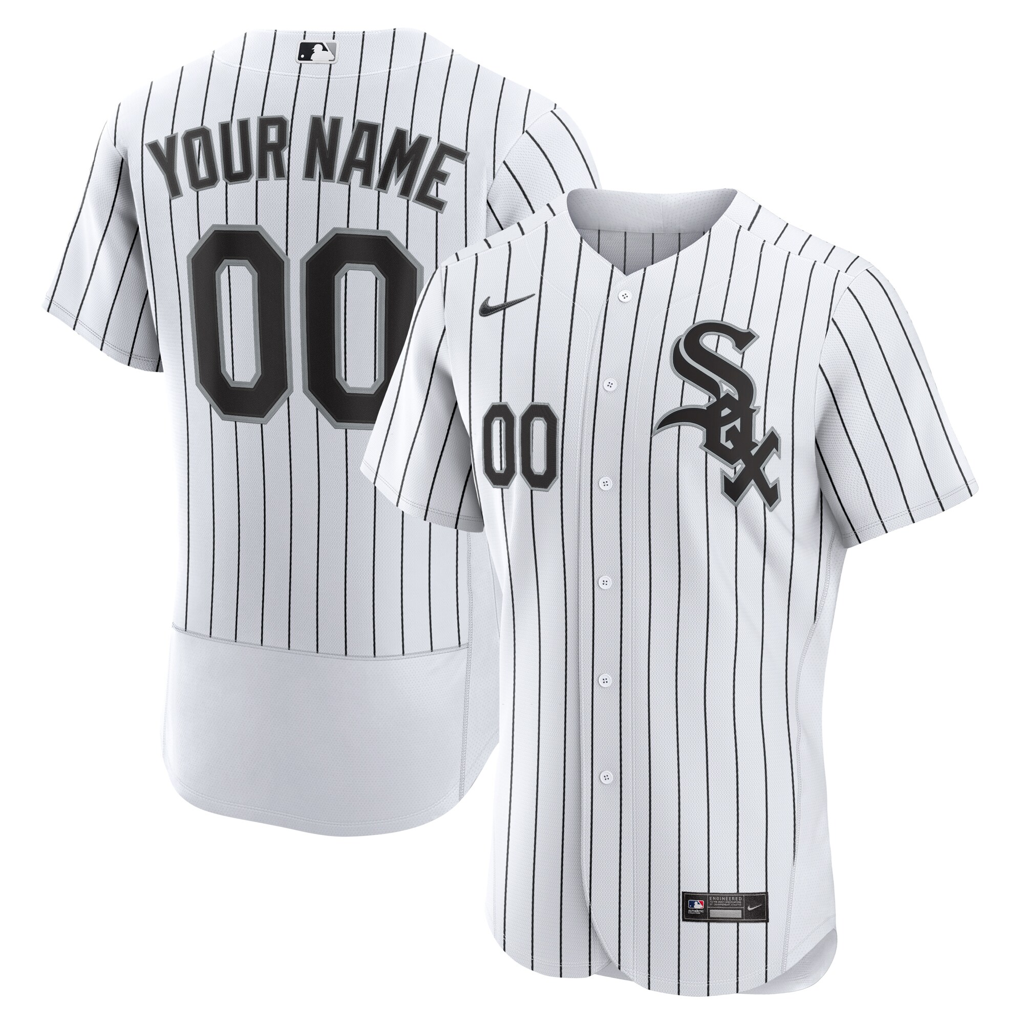 Chicago White Sox Nike Home Authentic Custom Jersey - White - vstockx