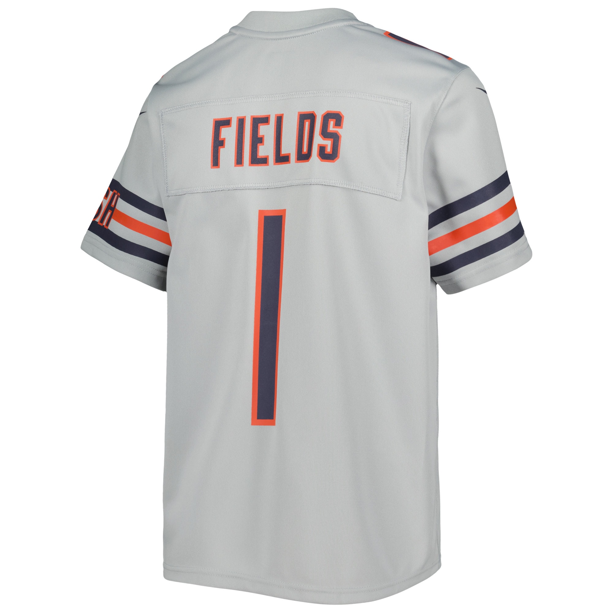 Justin Fields Chicago Bears Nike Youth Inverted Game Jersey - Gray - vstockx