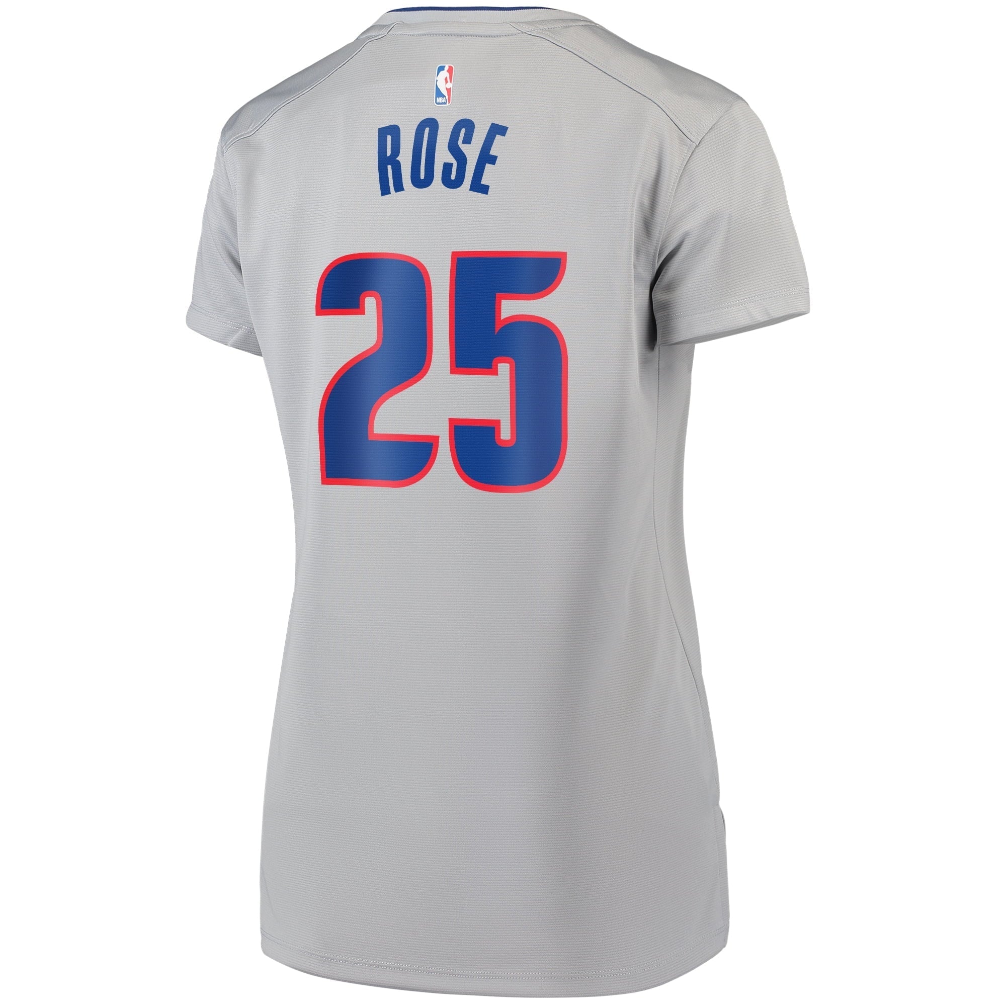 Women's Fanatics Branded Derrick Rose Gray Detroit Pistons Fast Break Replica Player Jersey - Statement Edition - vstockx