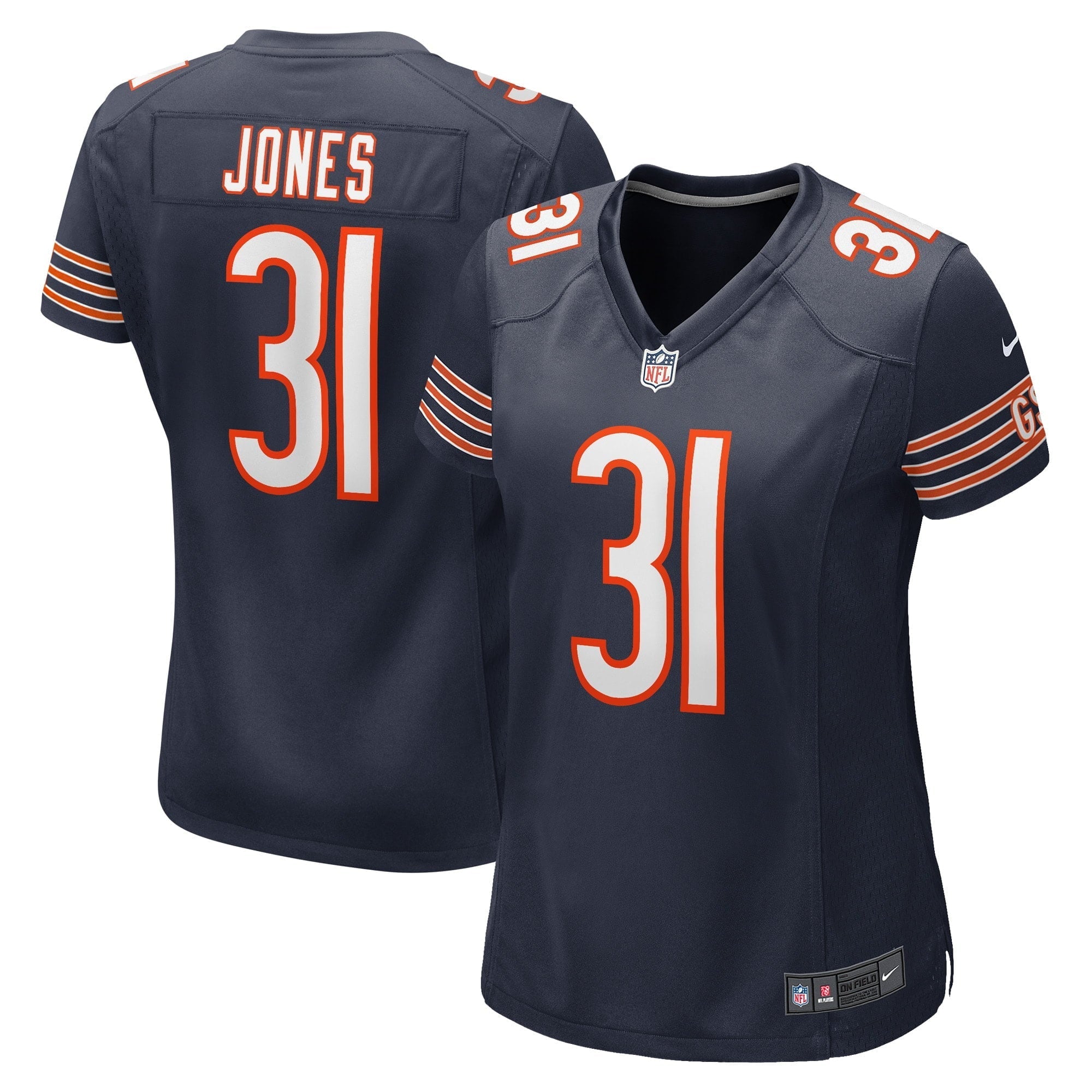 Women's Nike Jaylon Jones Navy Chicago Bears Game Player Jersey - vstockx