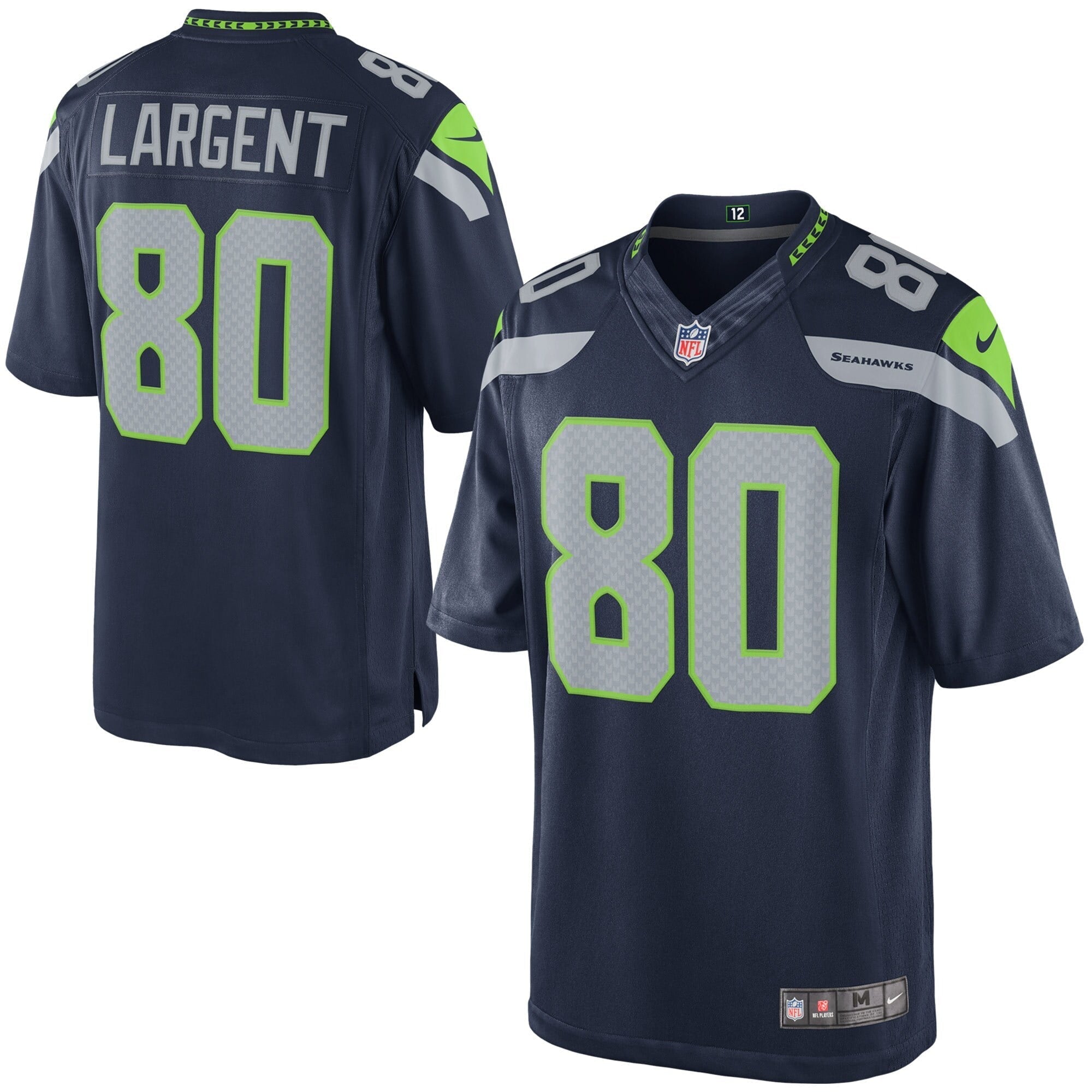 Mens Nike Steve Largent College Navy Seattle Seahawks Retired Player Limited Jersey - vstockx