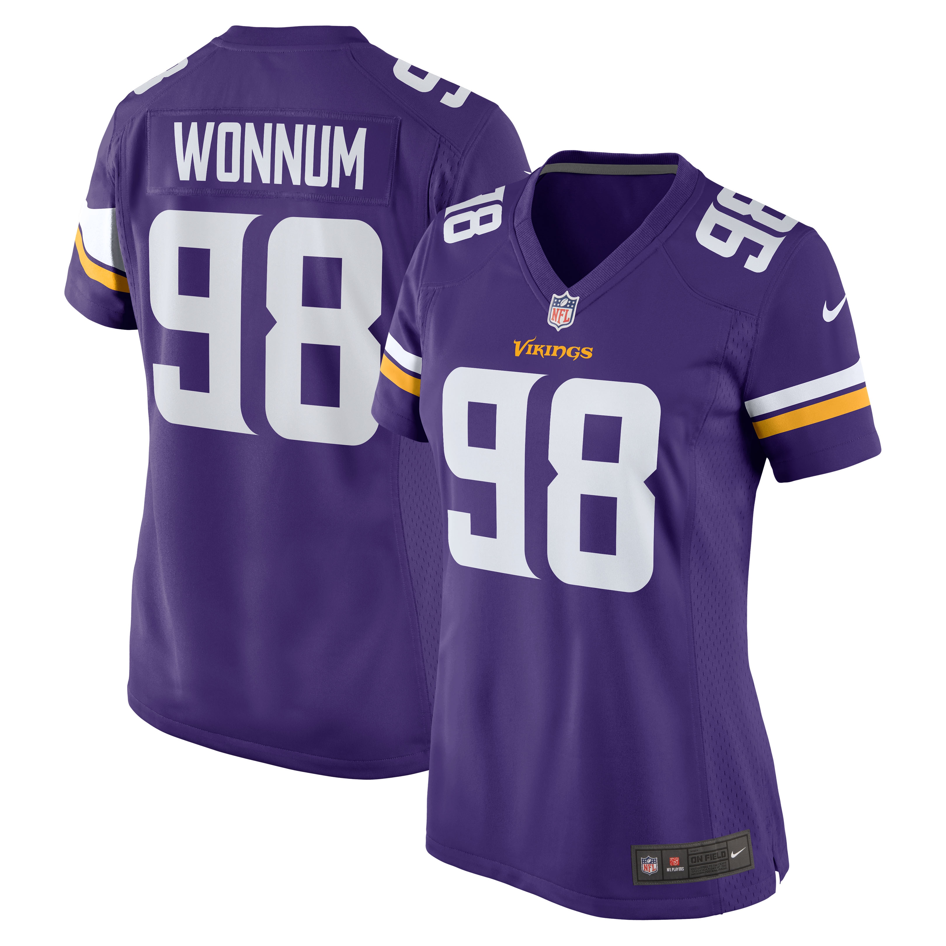 D.J. Wonnum Minnesota Vikings Nike Women's Team Game Jersey - Purple - vstockx