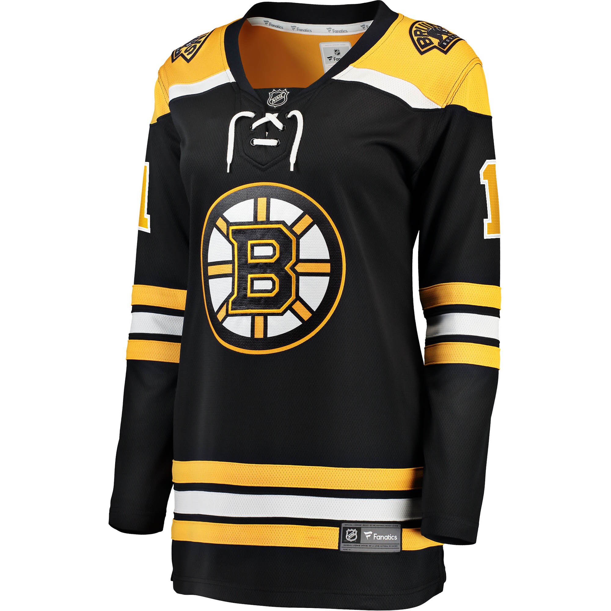 Jeremy Swayman Boston Bruins Fanatics Branded Women's 2017/18 Home Breakaway Jersey - Black - vstockx