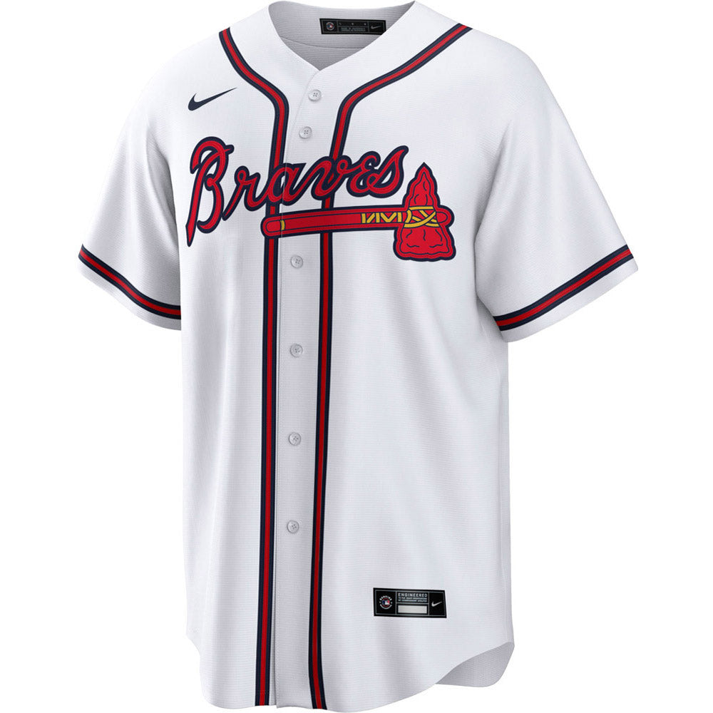 Youth Atlanta Braves Max Fried Cool Base Replica Home Jersey - White - vstockx
