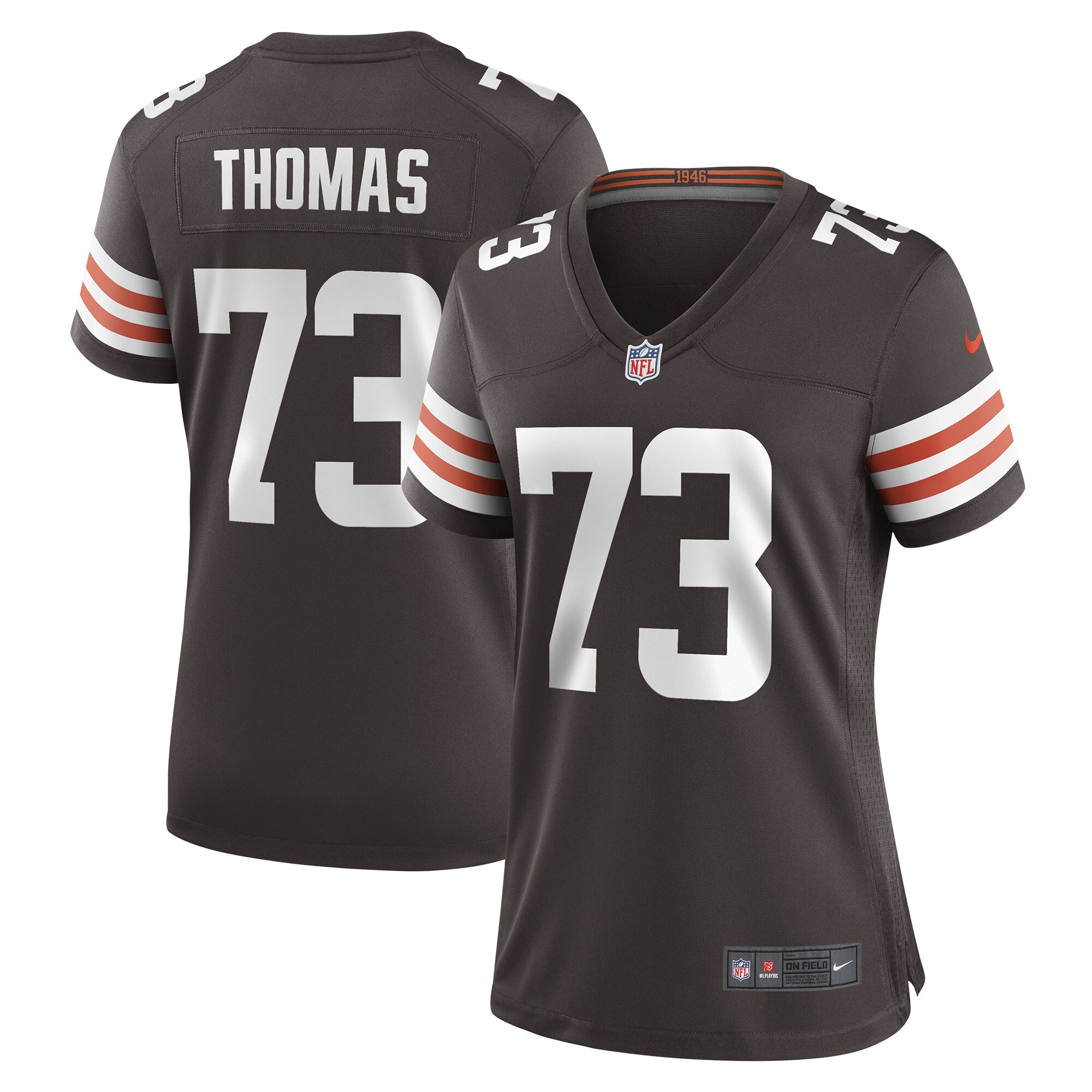 Joe Thomas Cleveland Browns Nike Women's Retired Game Player Jersey - Brown - vstockx