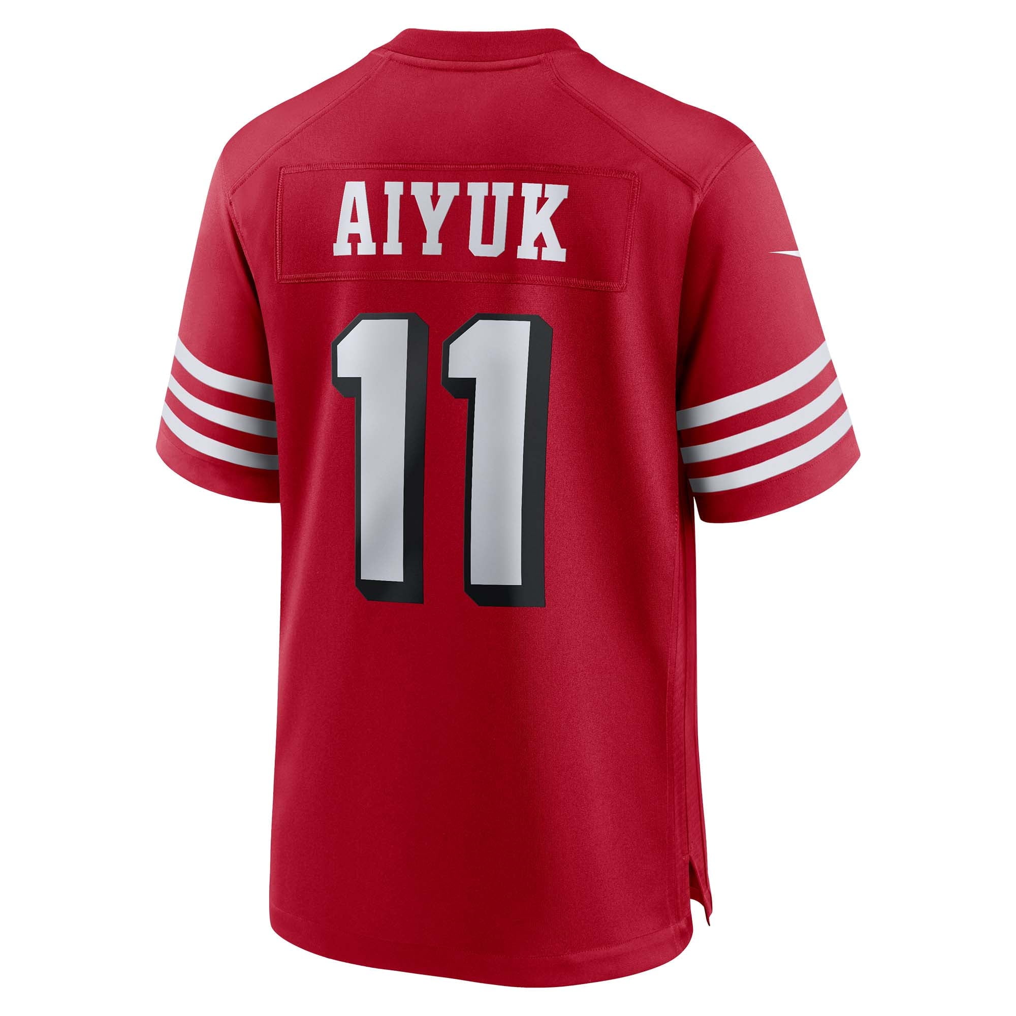 Men's Nike Brandon Aiyuk Scarlet San Francisco 49ers Alternate Game Jersey - vstockx