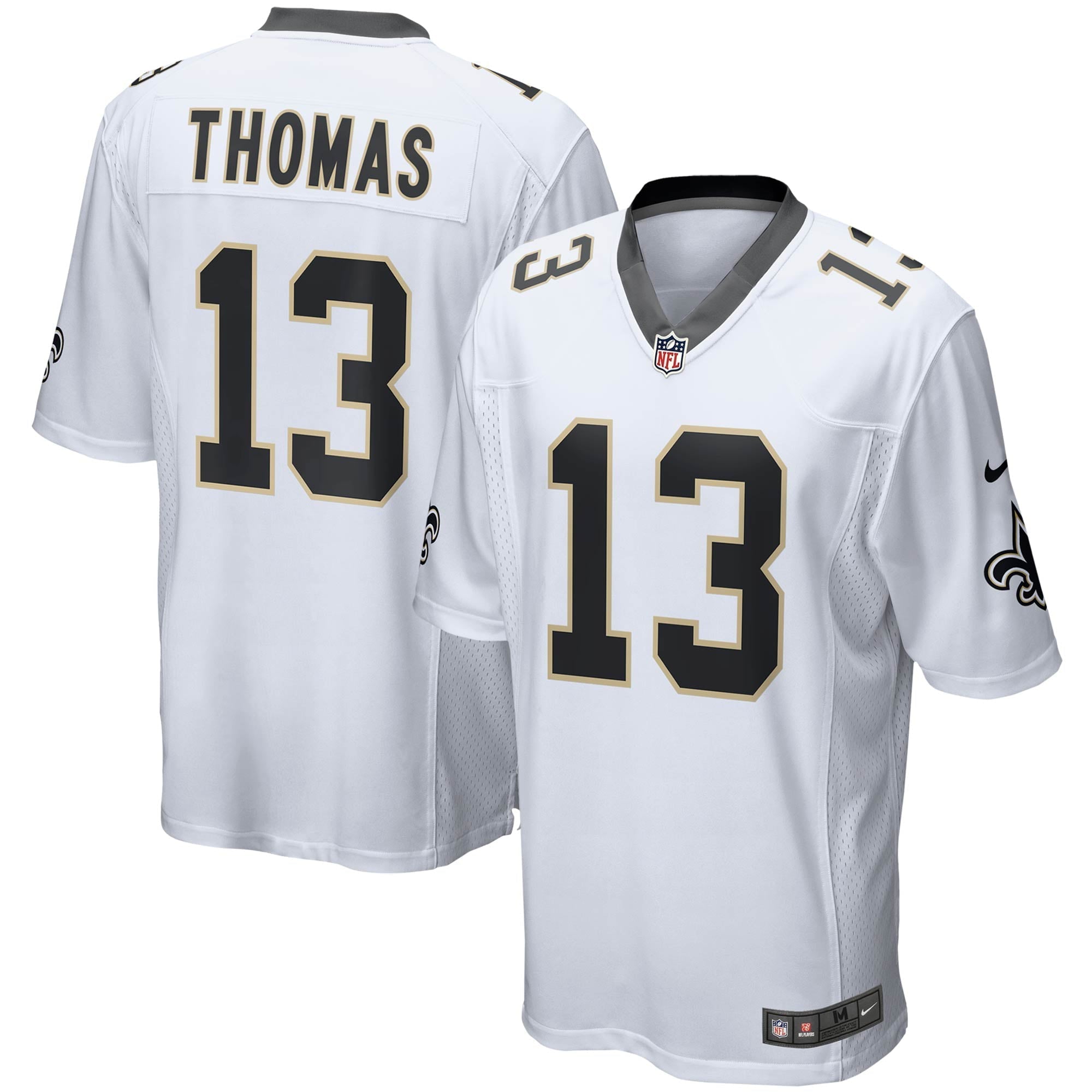 Men's Nike Michael Thomas White New Orleans Saints Game Player Jersey - vstockx