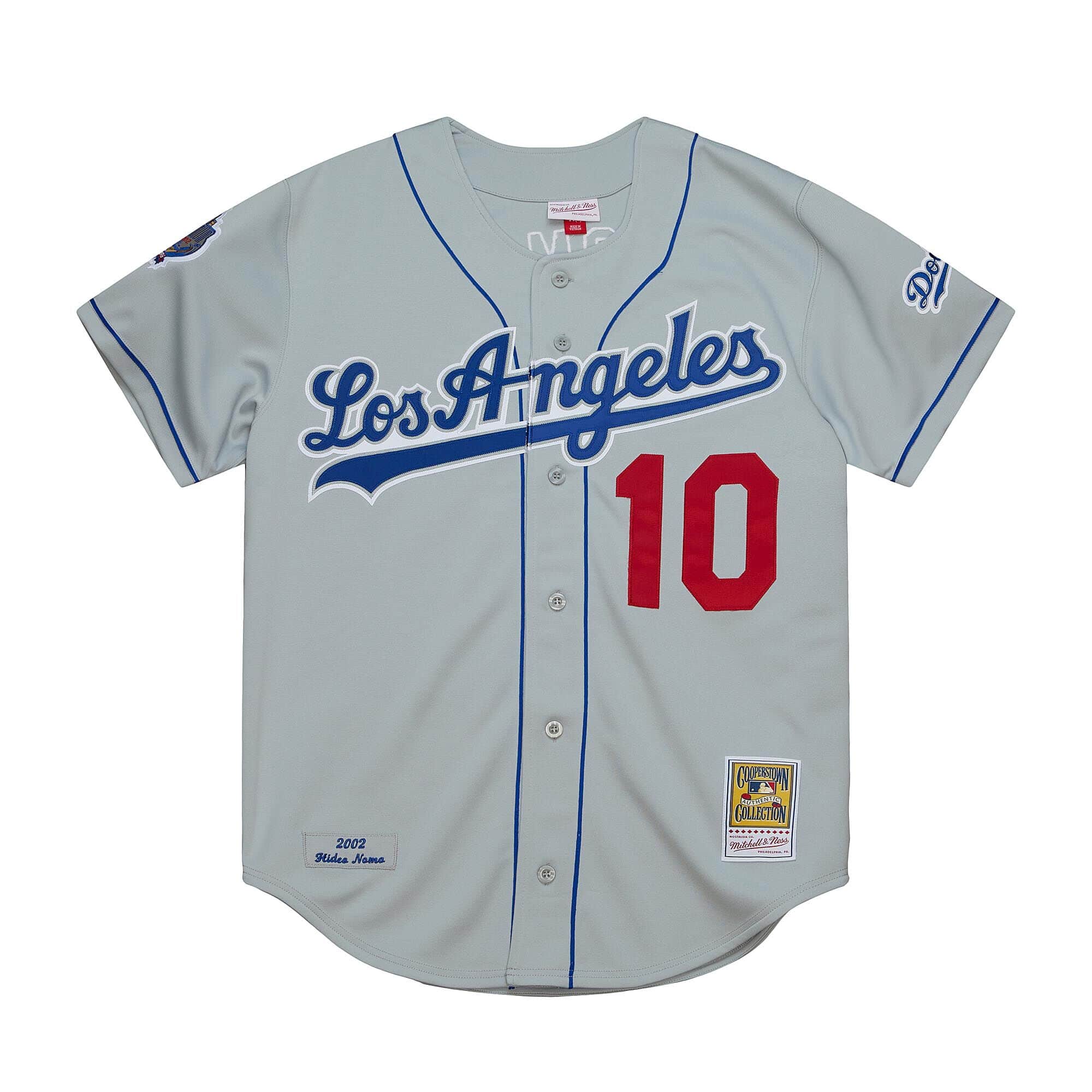 Authentic Hideo Nomo Los Angeles Dodgers Road 2002 Jersey - vstockx