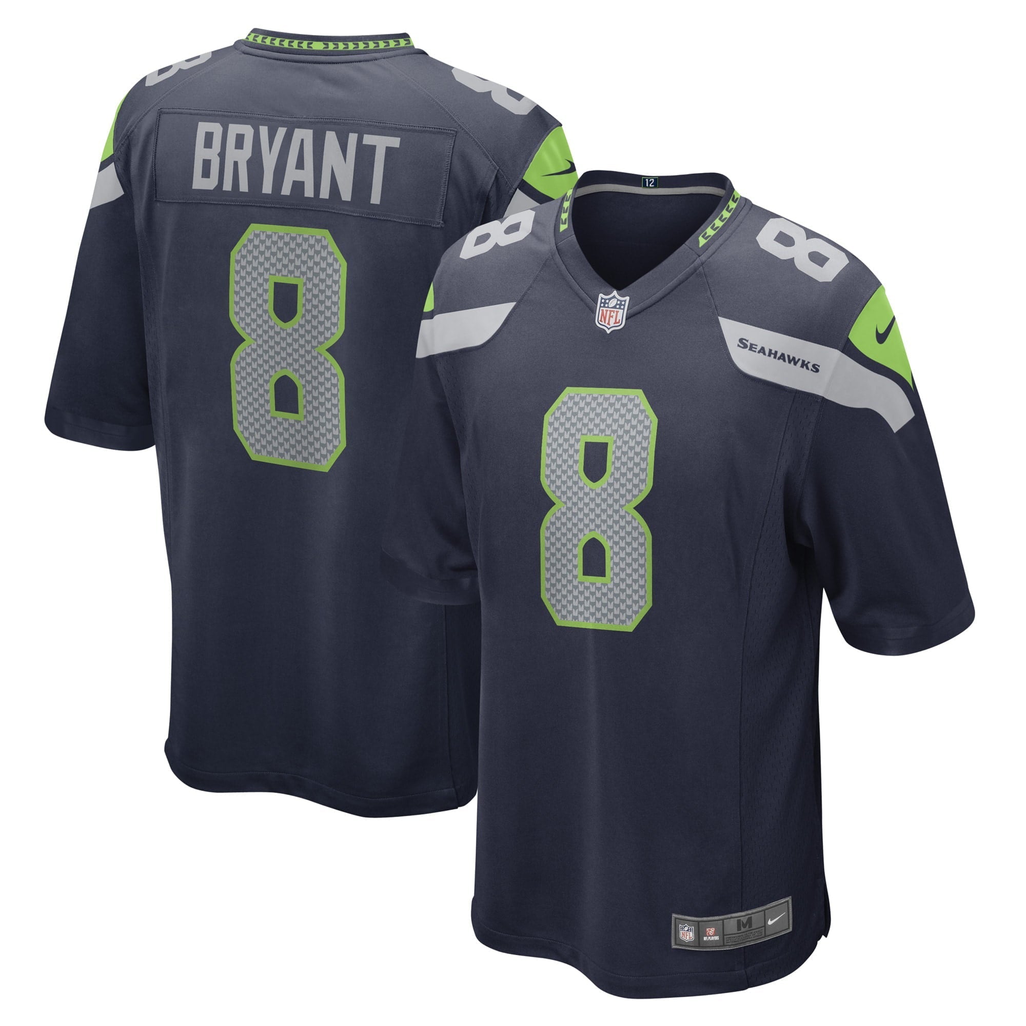 Men's Nike Coby Bryant College Navy Seattle Seahawks Game Player Jersey - vstockx