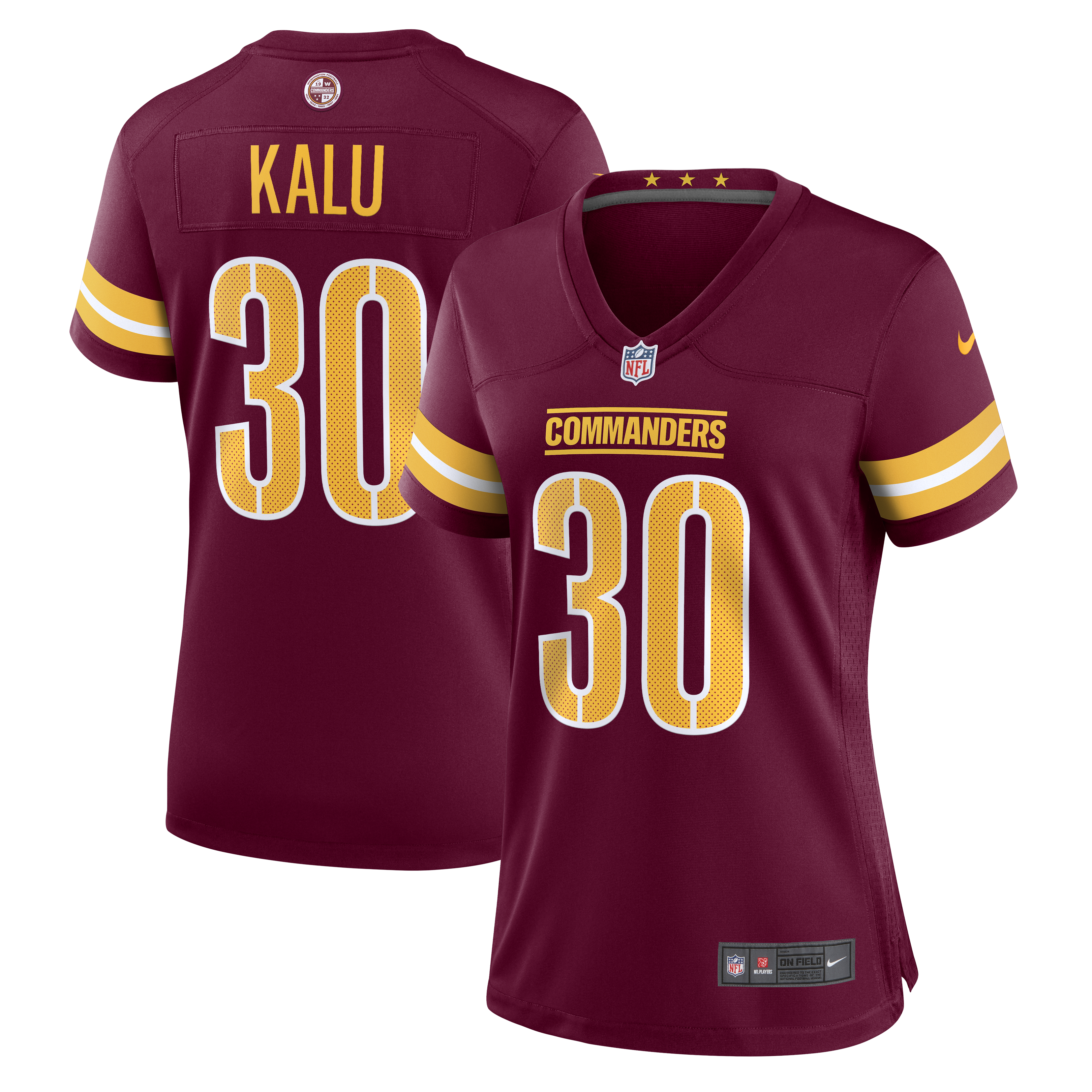 Joshua Kalu Washington Commanders Nike Women's Game Jersey - Burgundy - vstockx