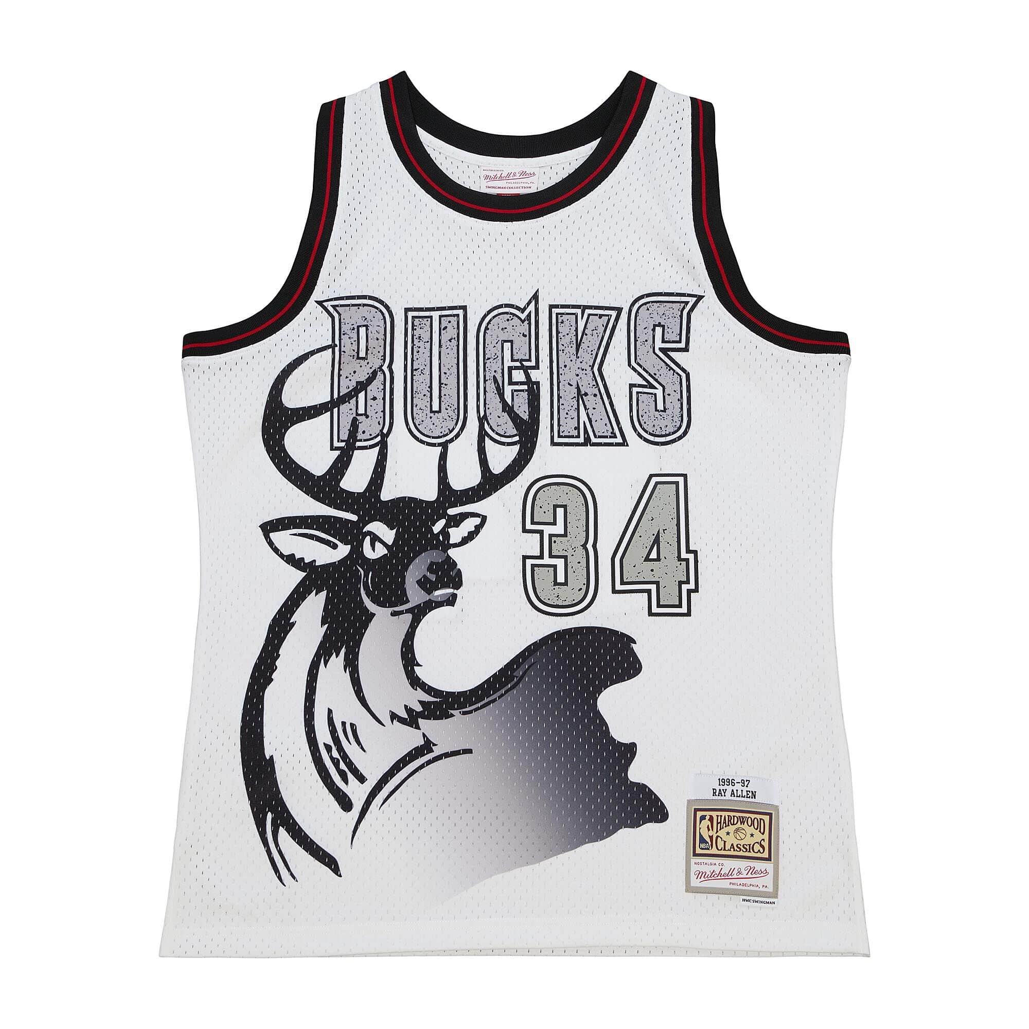 Cracked Cement Swingman Ray Allen Milwaukee Bucks 2000-01 Jersey - vstockx