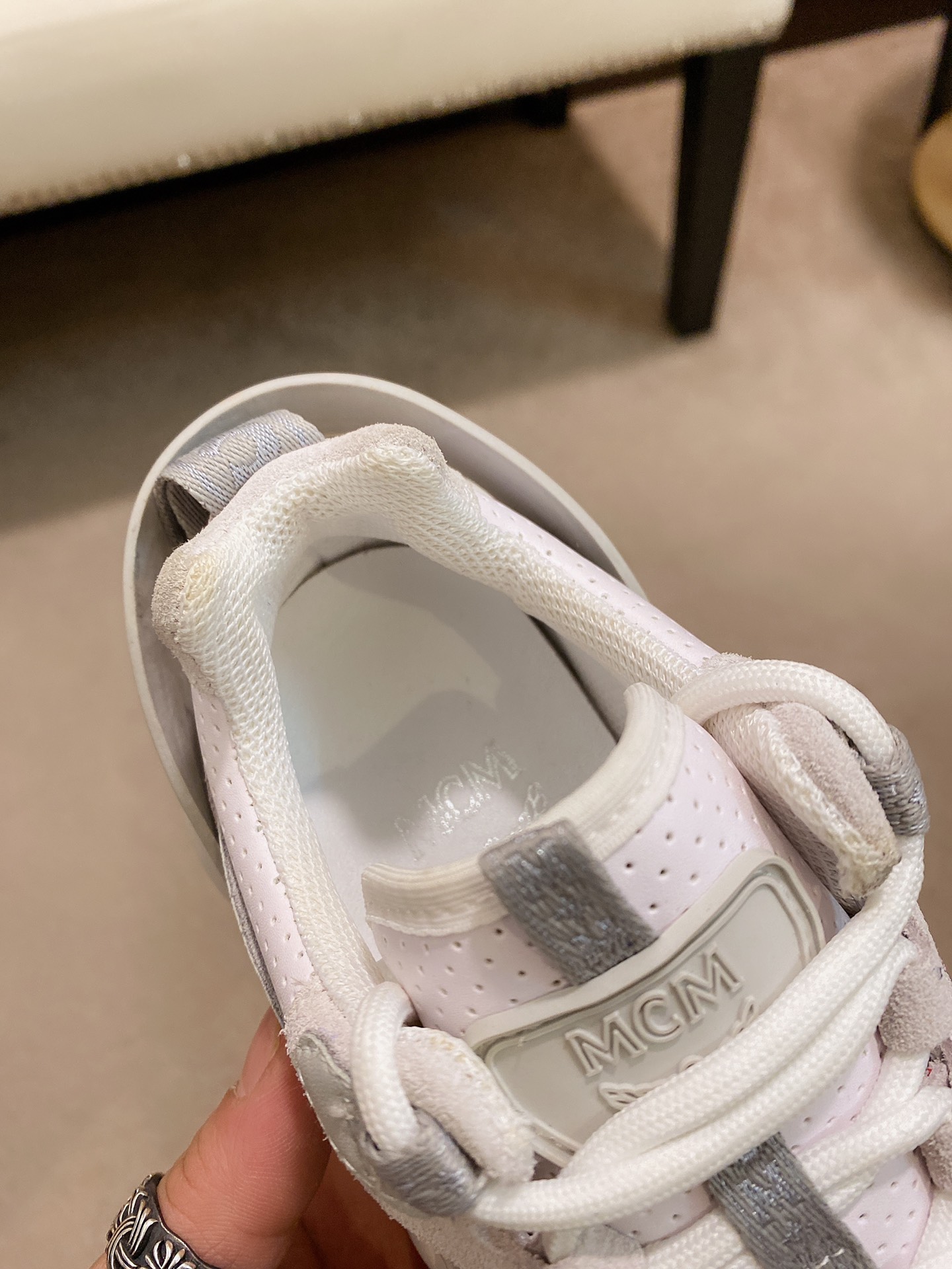 MCM Low Top Logo Lace-up Sneakers 12 - vstockx