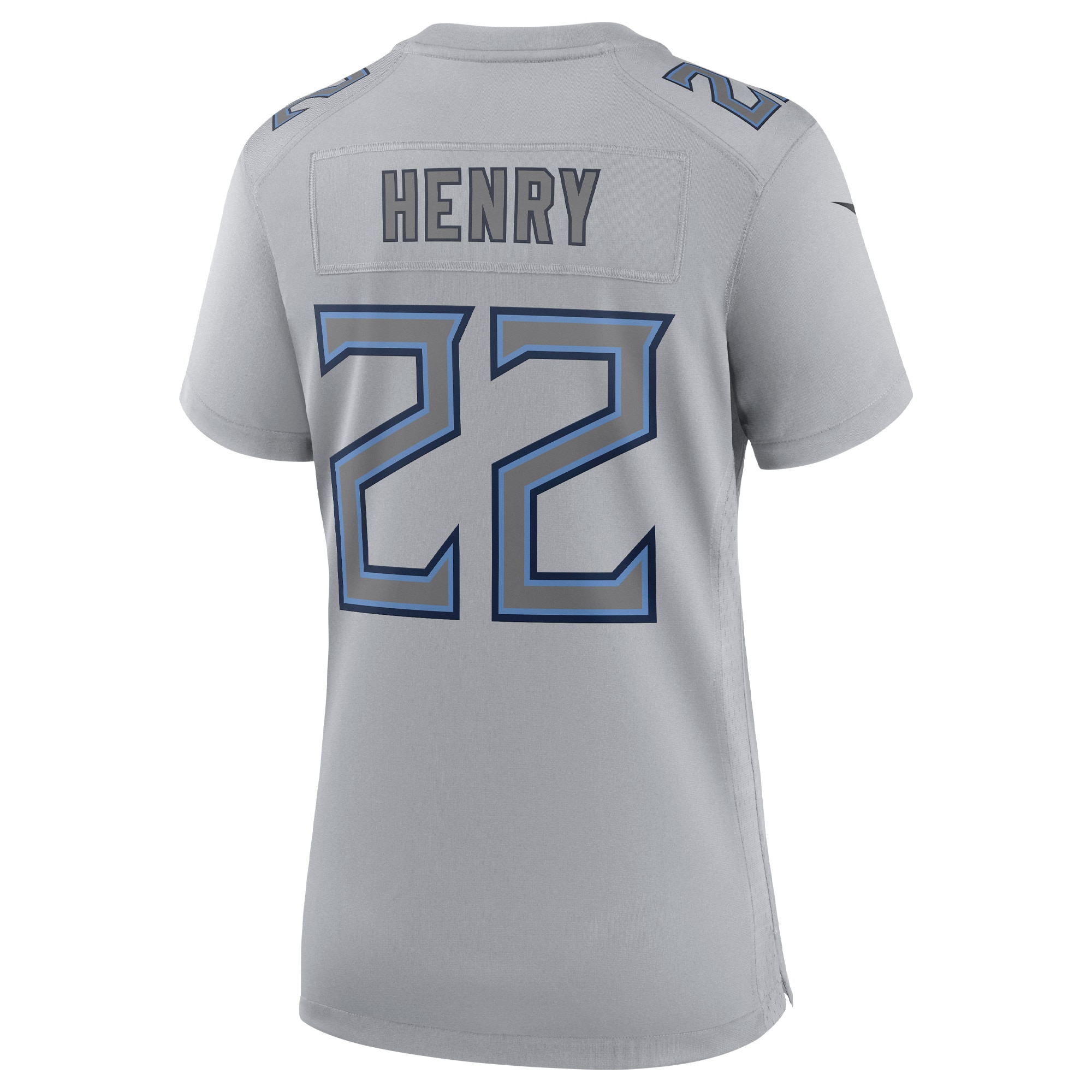 Derrick Henry Tennessee Titans Nike Women's Atmosphere Fashion Game Jersey - Gray - vstockx