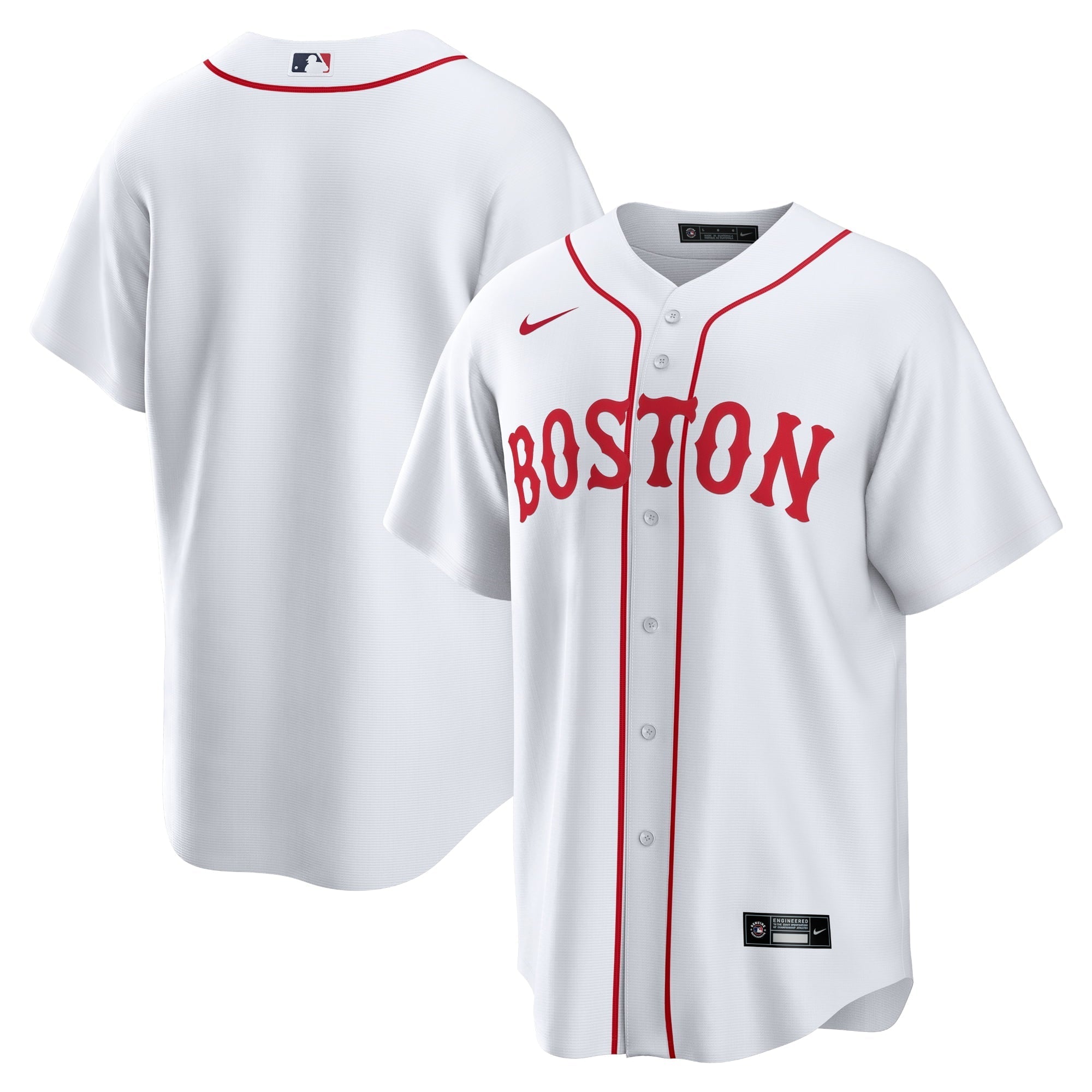 Men's Nike White Boston Red Sox Alternate Replica Team Jersey - vstockx