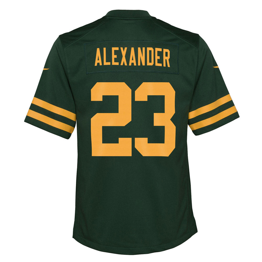 Youth Green Bay Packers Jaire Alexander Alternate Game Jersey Green - vstockx