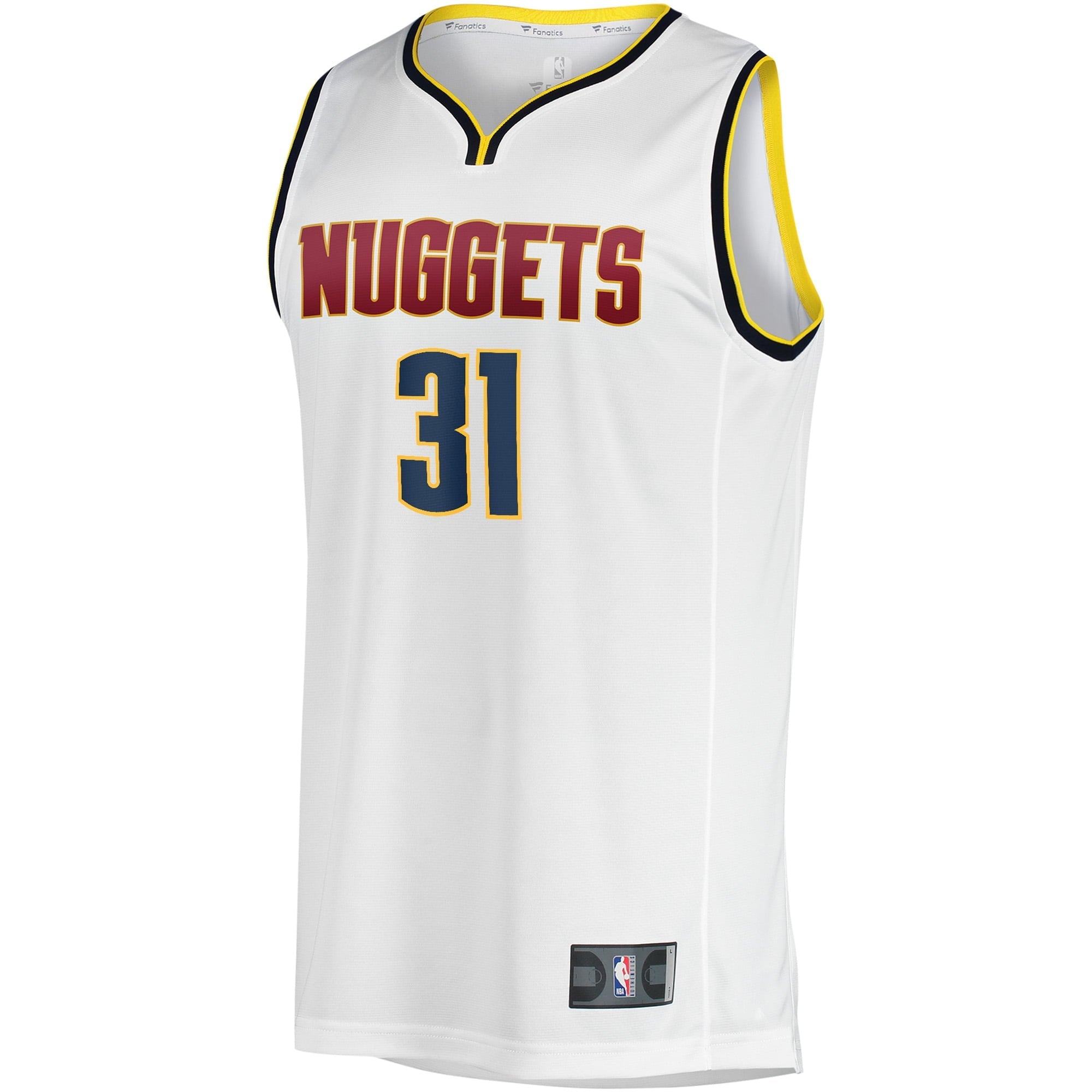Youth Fanatics Branded Vlatko Cancar White Denver Nuggets Fast Break Player Jersey - Association Edition - vstockx