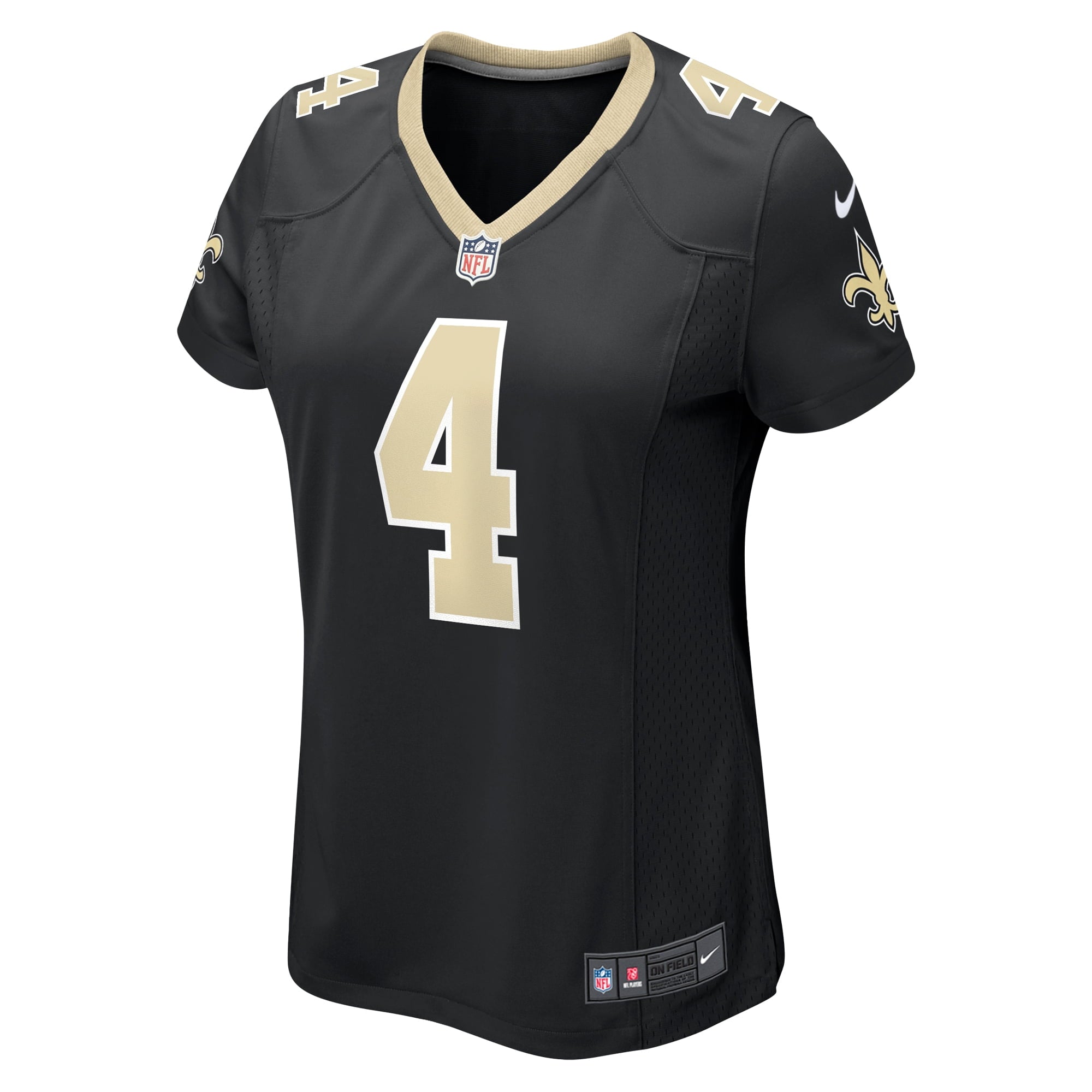Women's Nike Derek Carr Black New Orleans Saints Game Jersey - vstockx