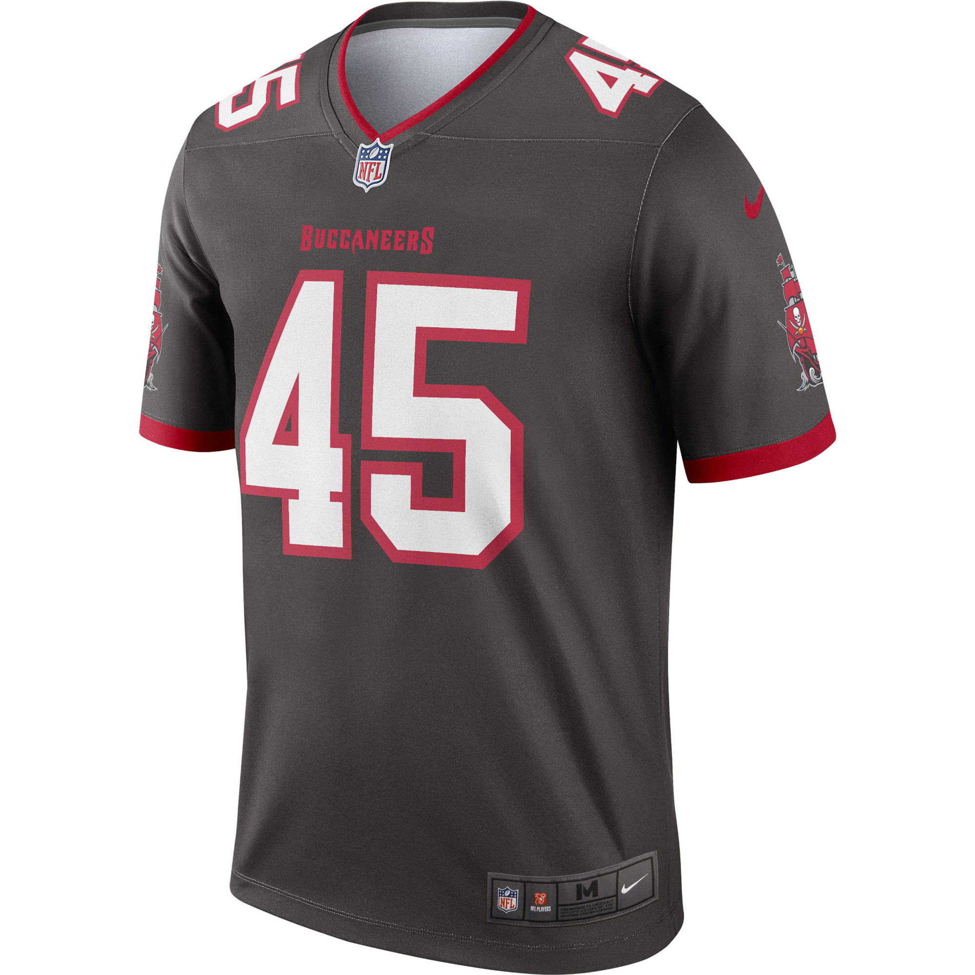 Devin White Tampa Bay Buccaneers Nike Alternate Legend Jersey - Pewter - vstockx